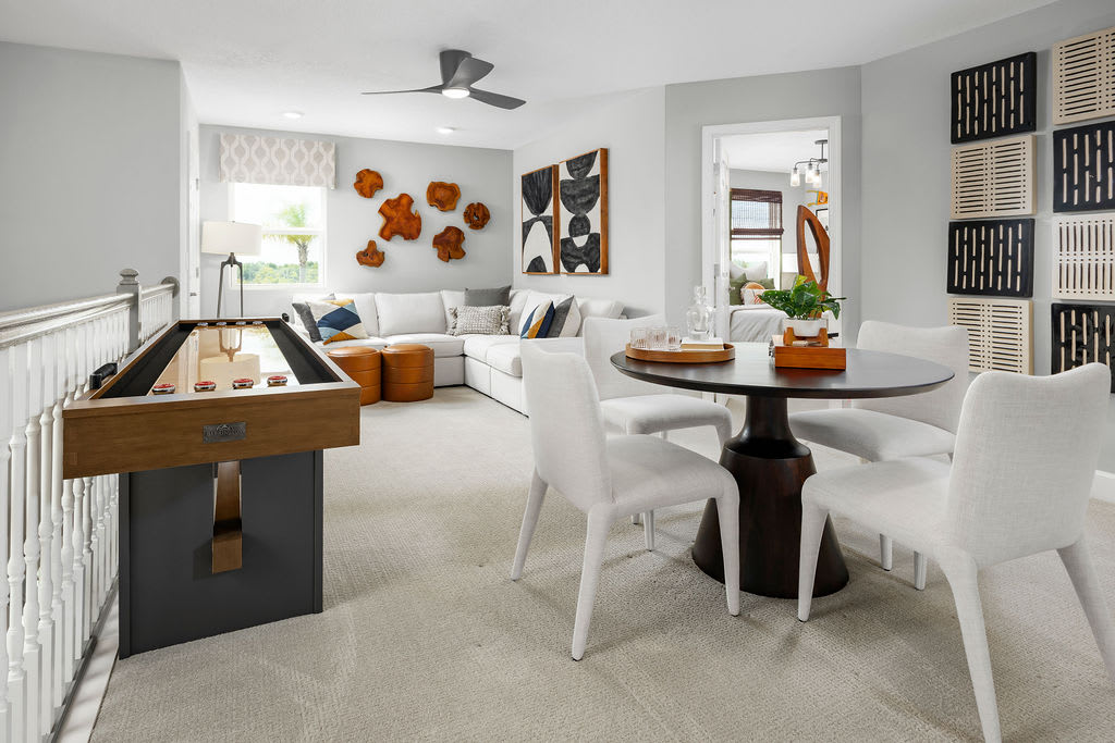 Extra loft space gives you the perfect spot to lounge, play, and gather. | Eagletail Landings | New Homes in Howey-in-the-Hills, FL | Landsea Homes