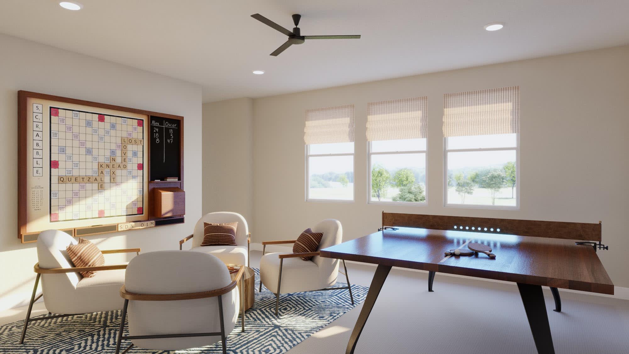 Game Room | Addison at Lariat in Liberty Hill, TX by Landsea Homes