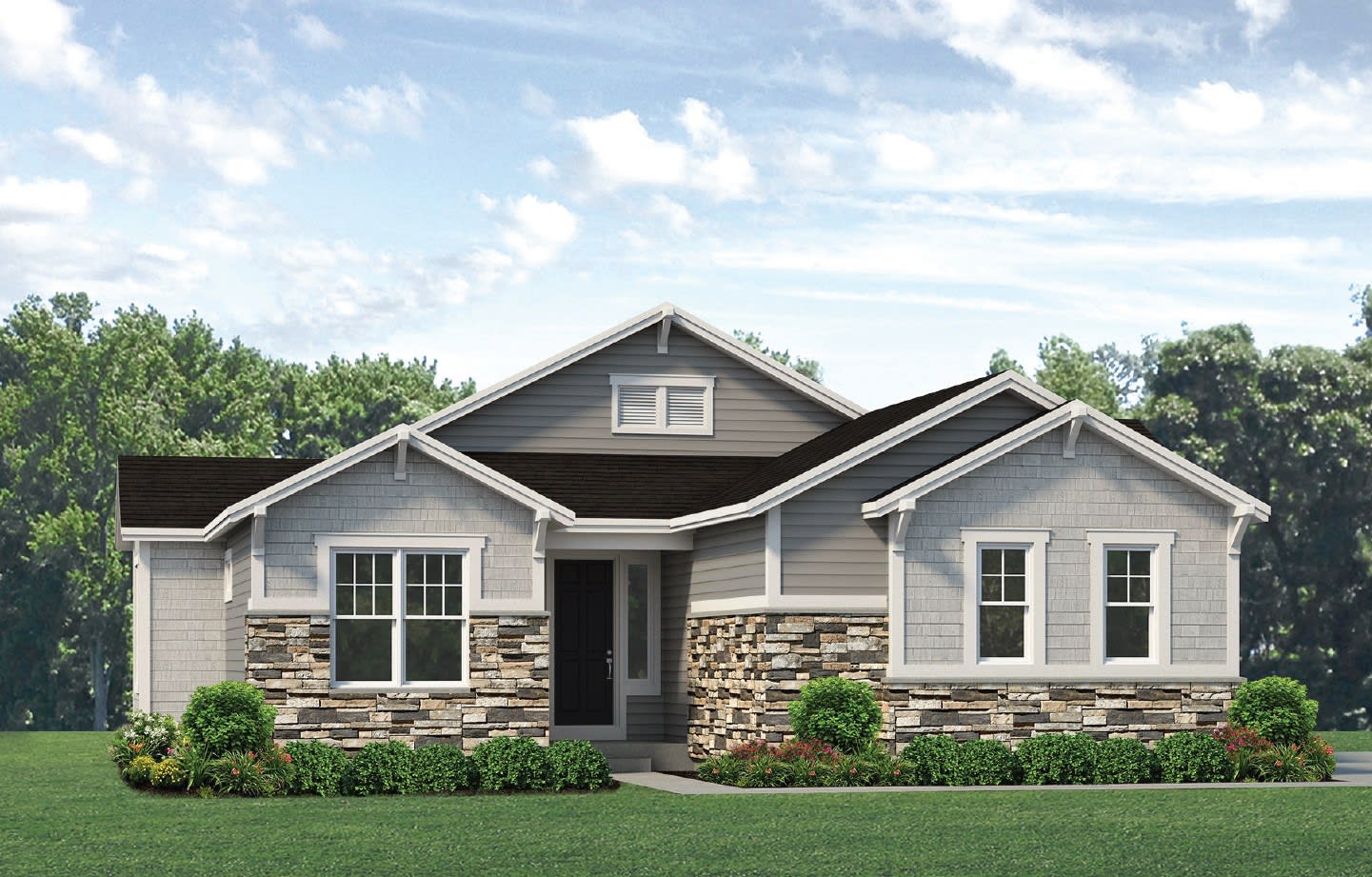 Elevation B - Larkspur at Homestead in Brighton, CO by Landsea Homes