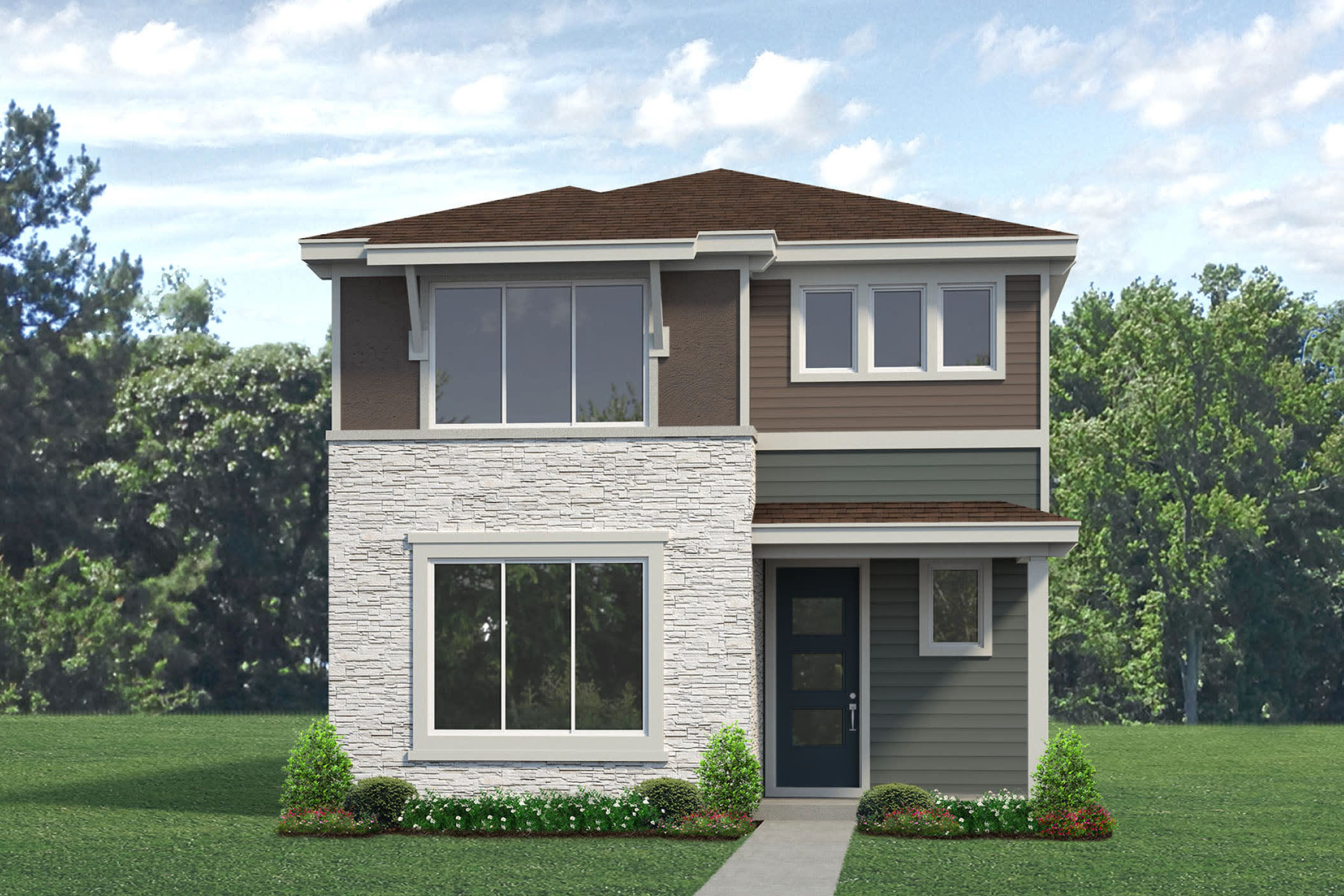 Elevation B - Paris - Inspired at Prairie Village in Brighton, Colorado by Landsea Homes