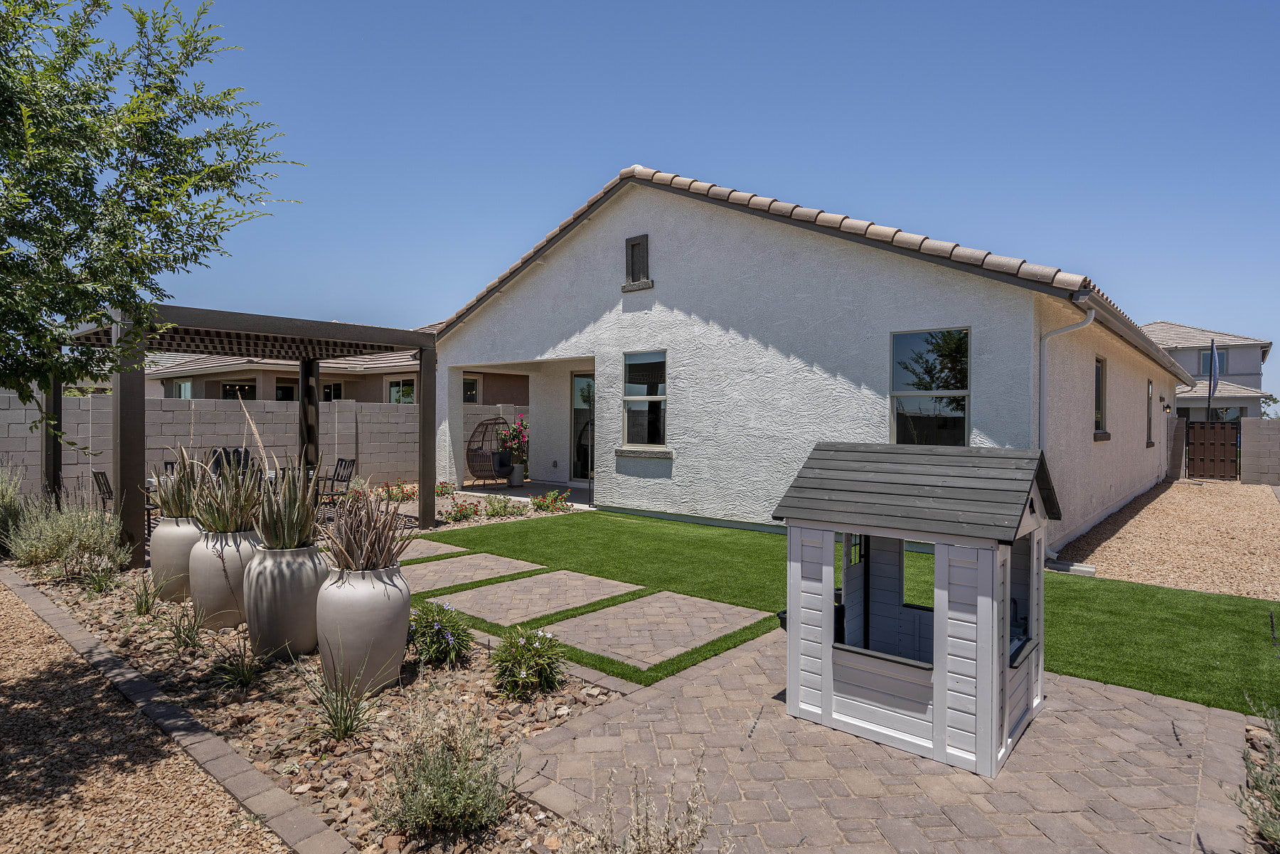 Backyard | Sabino | Wildera – Canyon Series | New Homes in San Tan Valley, AZ | Landsea Homes