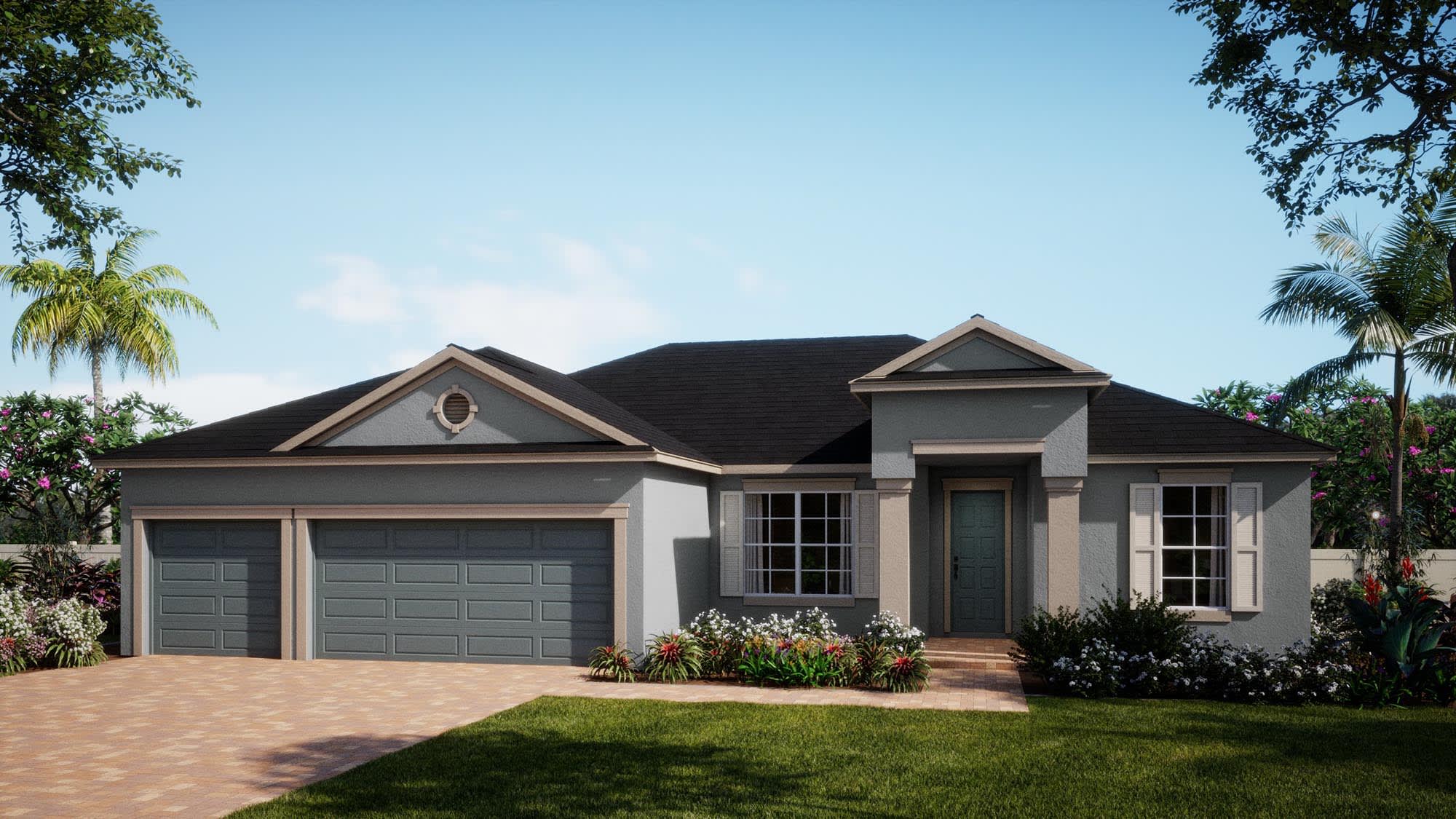 Traditional 2 Elevation | Briella | New Homes in Florida | Landsea Homes