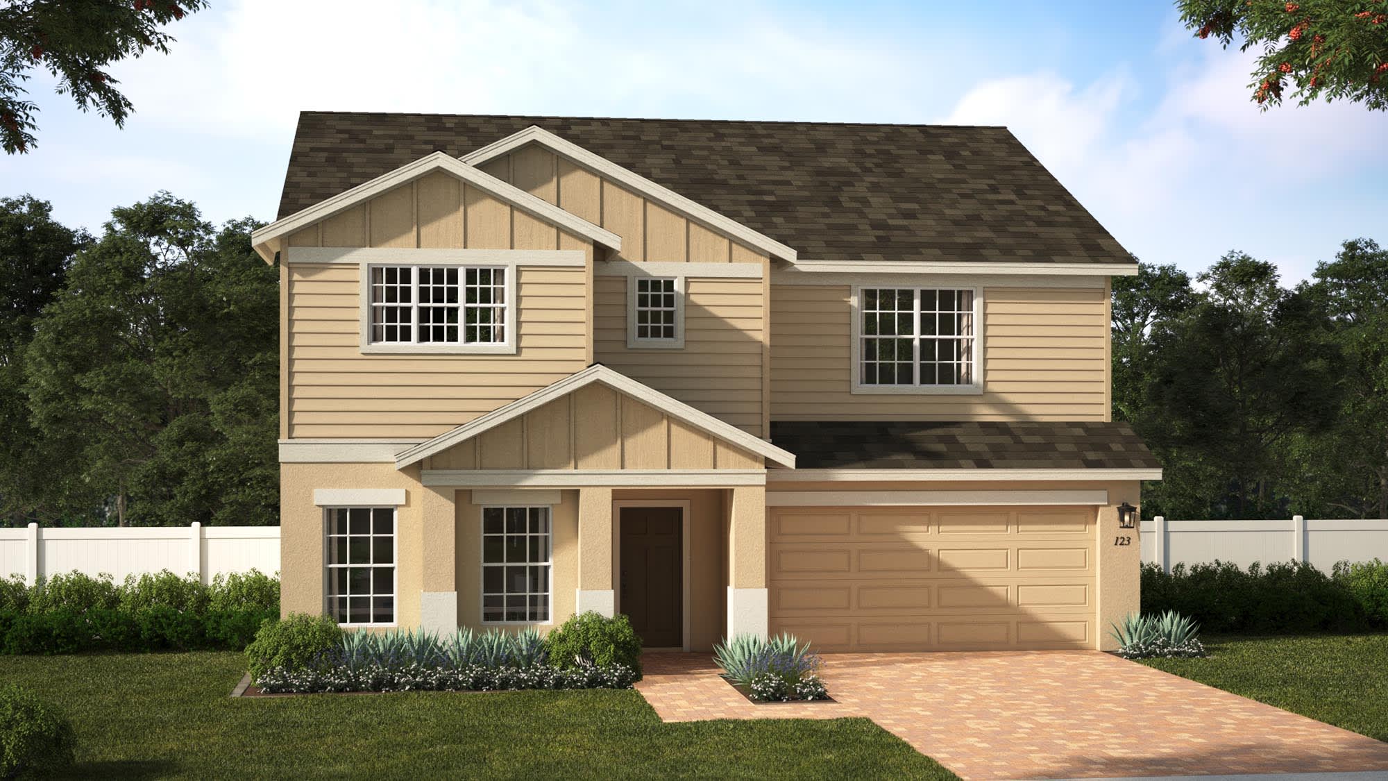 Elevation 3 with Optional Siding | Wilshire | Florida | Landsea Homes