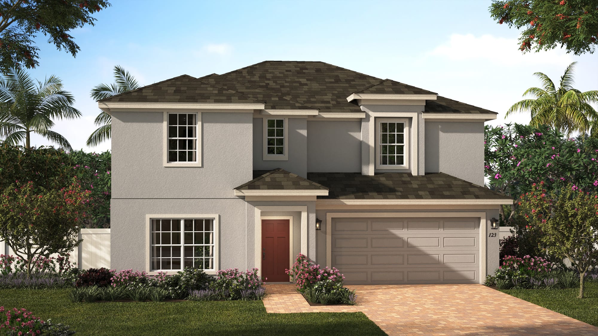 Elevation 1 | Newcastle | New Homes in Florida | Landsea Homes