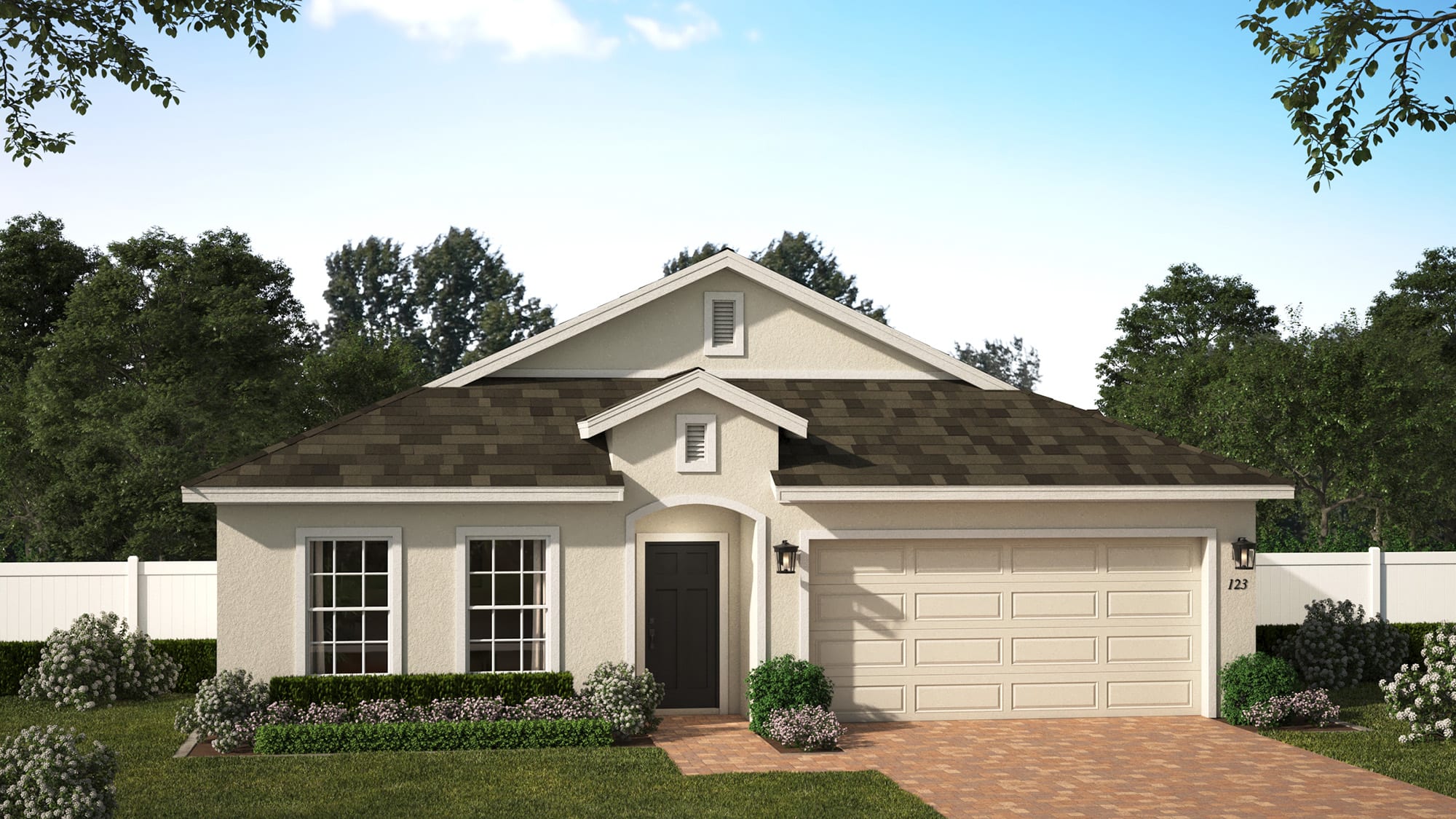 Elevation 2 | Kensington Flex | Eagletail Landings | New Homes In Leesburg, FL | Landsea Homes