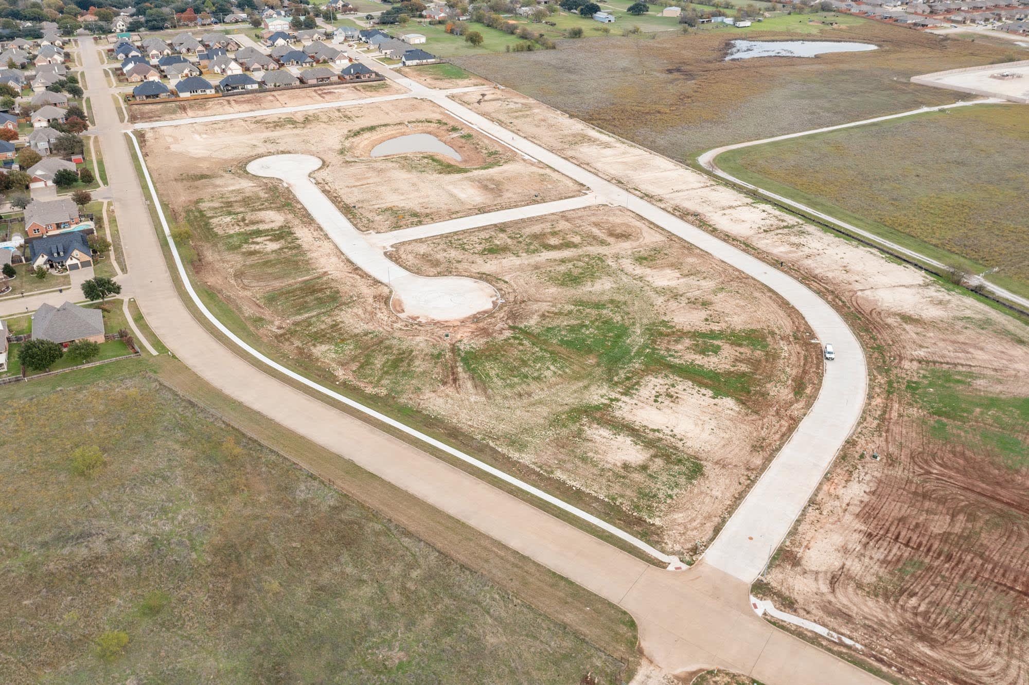 Aerial View | Belle Meadows in Cleburne, TX by Landsea Homes