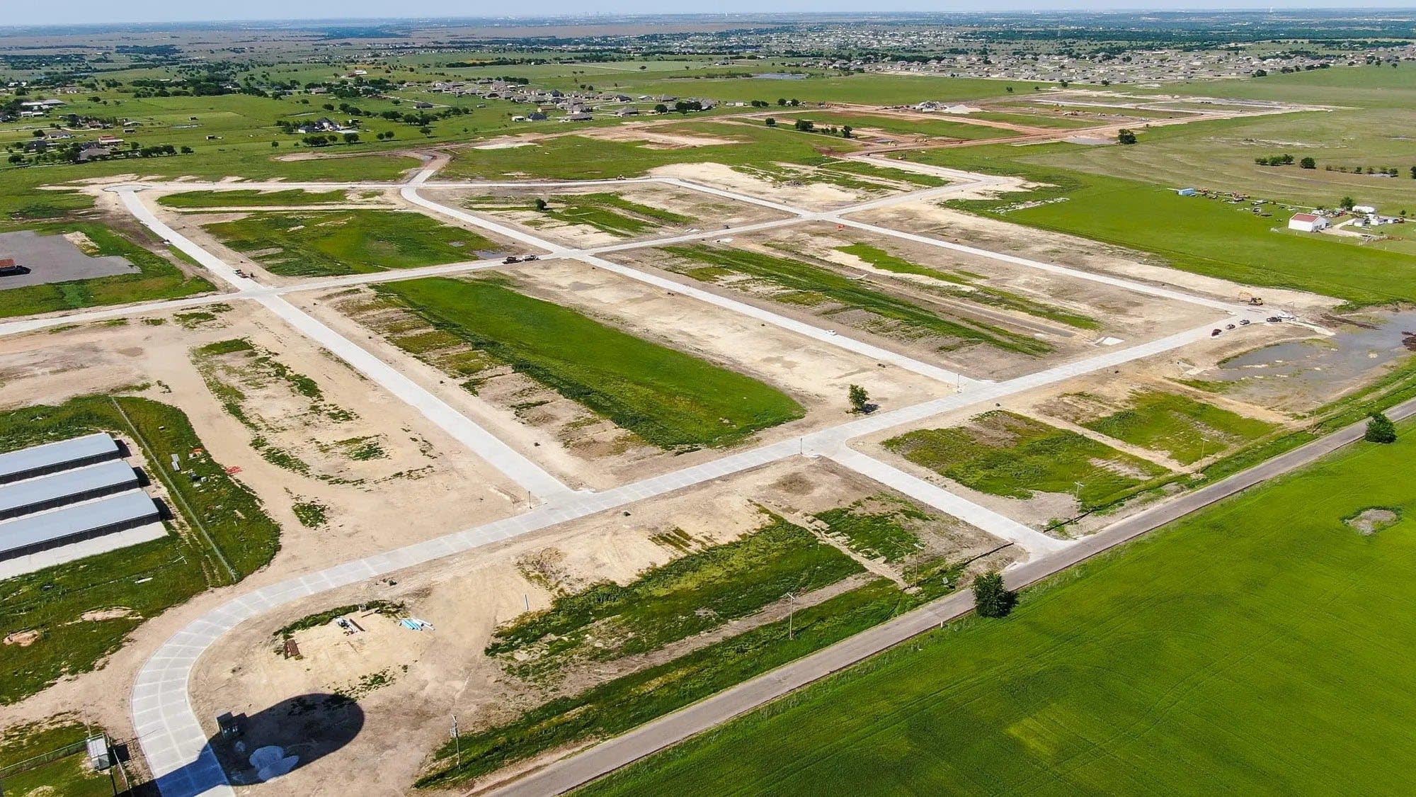 Aerial View | Coyote Crossing in Godley, TX by Landsea Homes