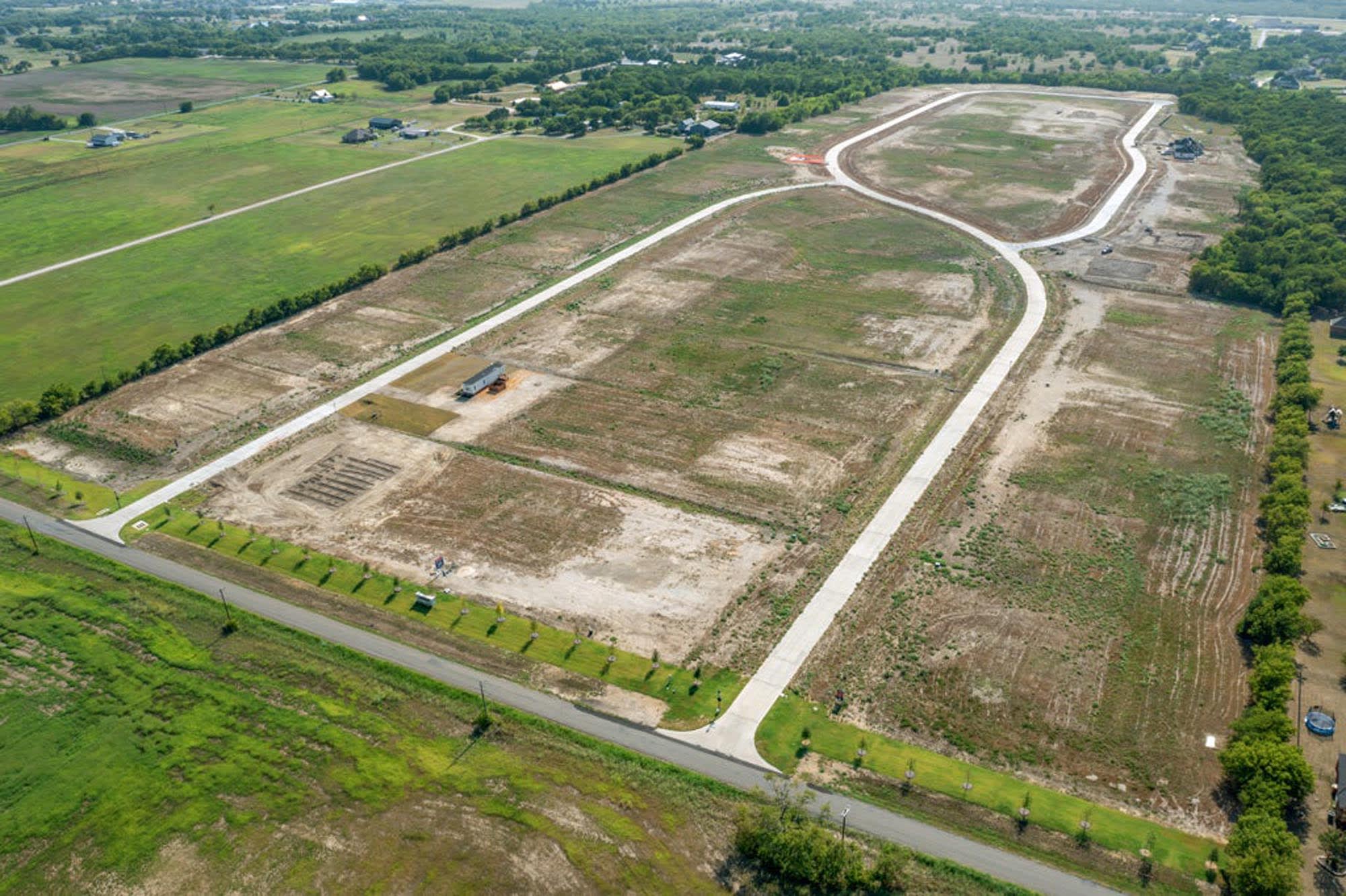 Aerial View | The Meadows in Gunter, TX by Landsea Homes