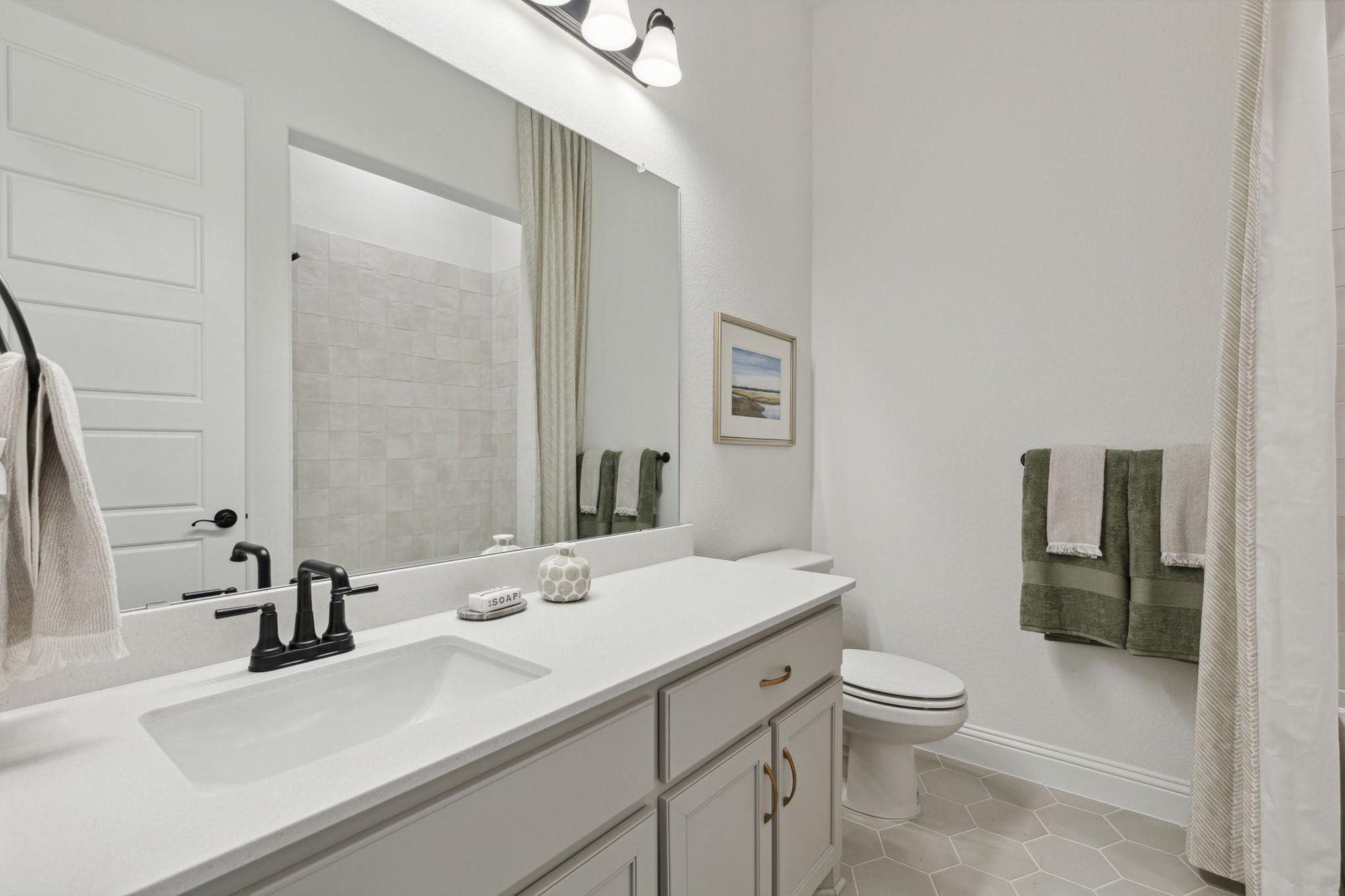 Bathroom 2 | Concept 3441 at The Meadows in Gunter, TX by Landsea Homes