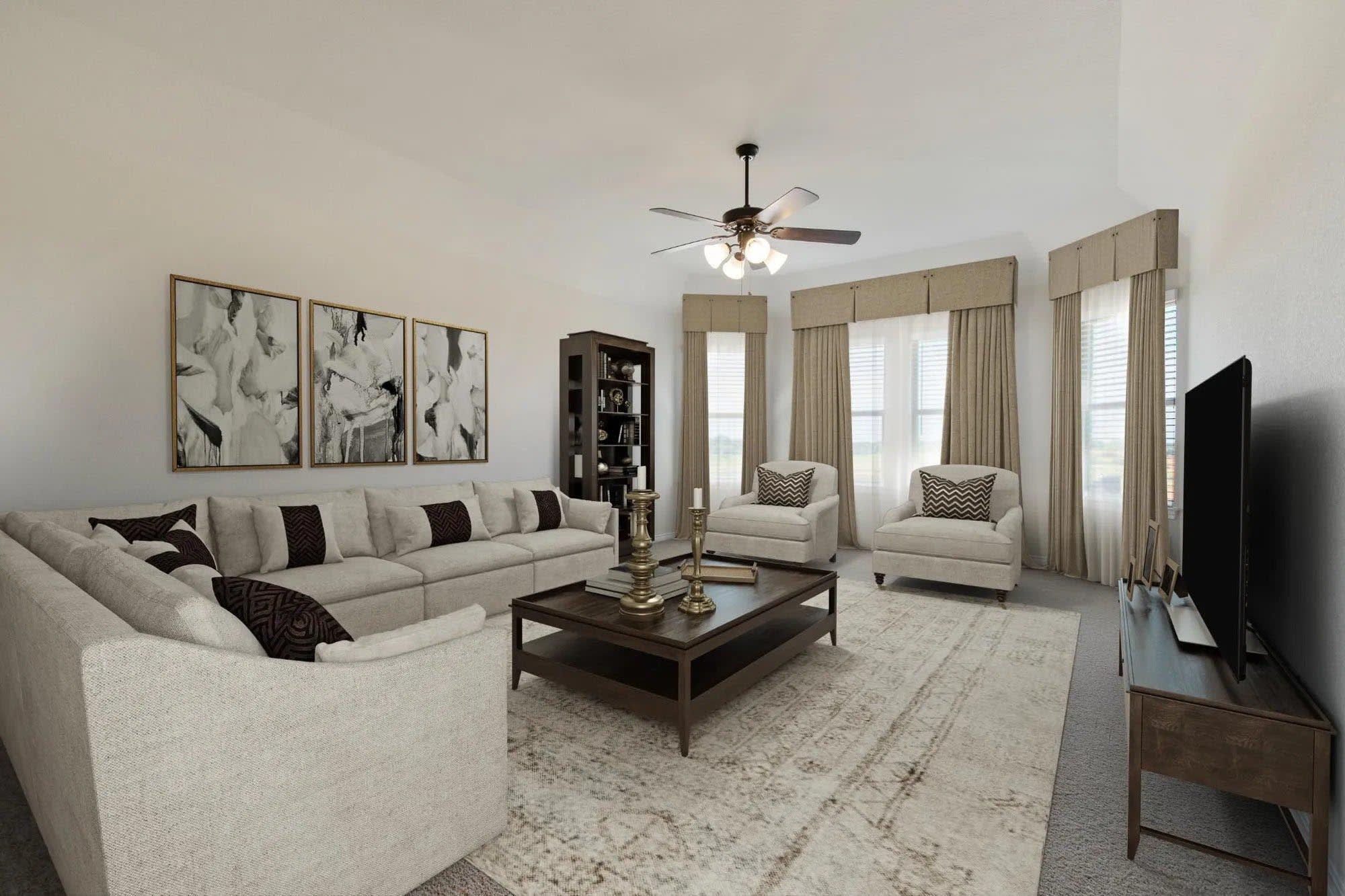 Bonus Room | Concept 2393 at Mockingbird Hills in Joshua, TX by Landsea Homes