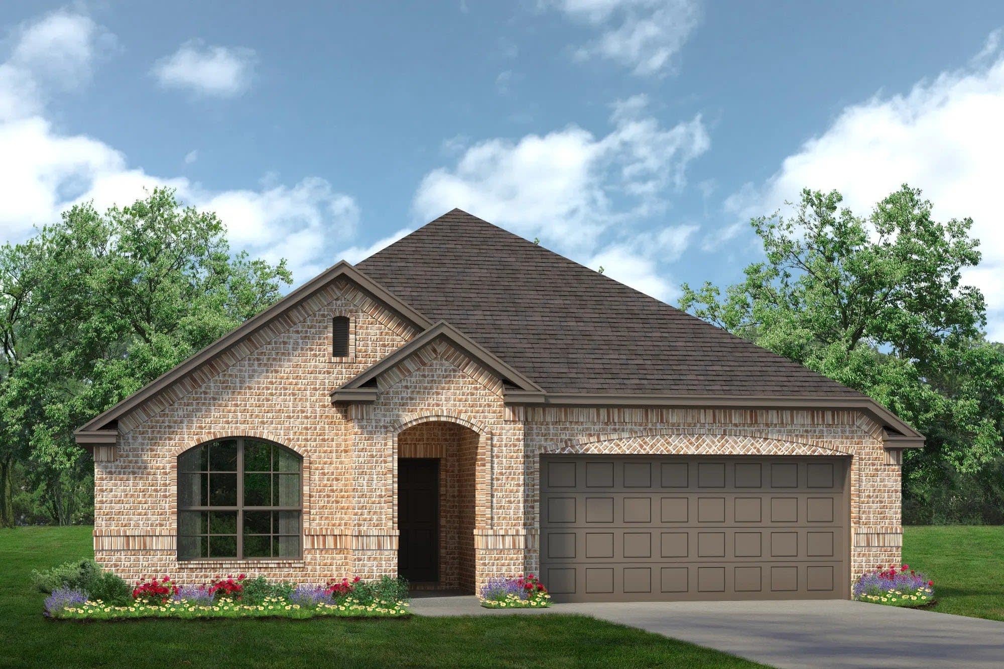 Elevation A | Concept 2186 at Hunters Ridge in Crowley, TX by Landsea Homes