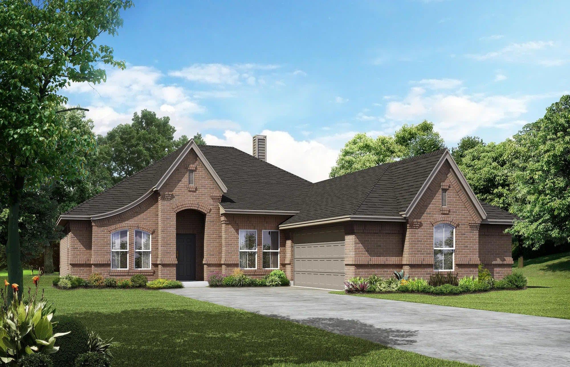 Elevation A | Concept 2267 at Abe's Landing in Granbury, TX by Landsea Homes