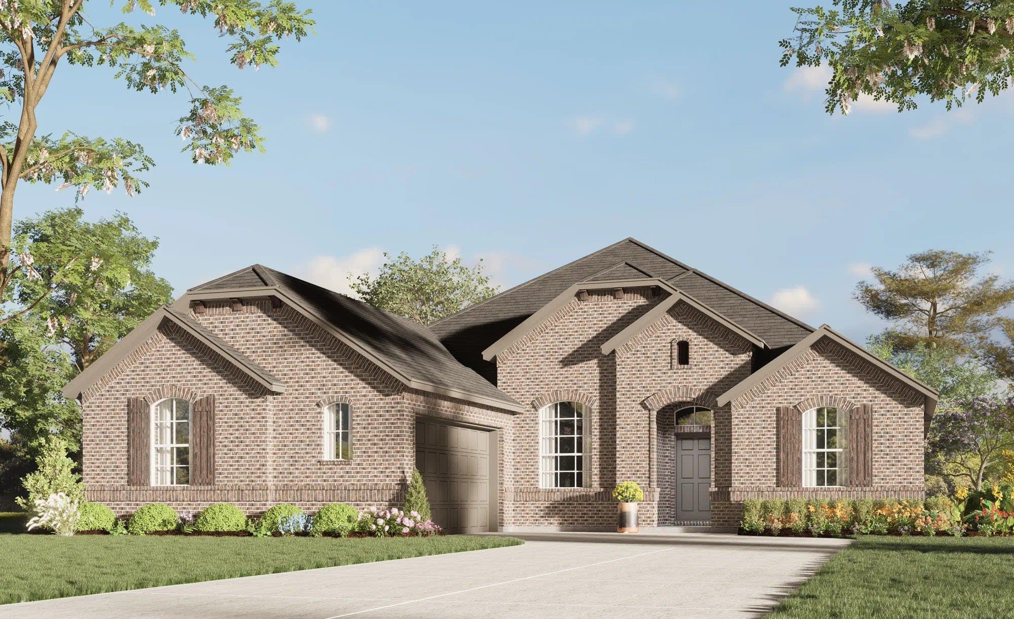 Elevation A | Concept 2370 at Oak Hills in Burleson, TX by Landsea Homes