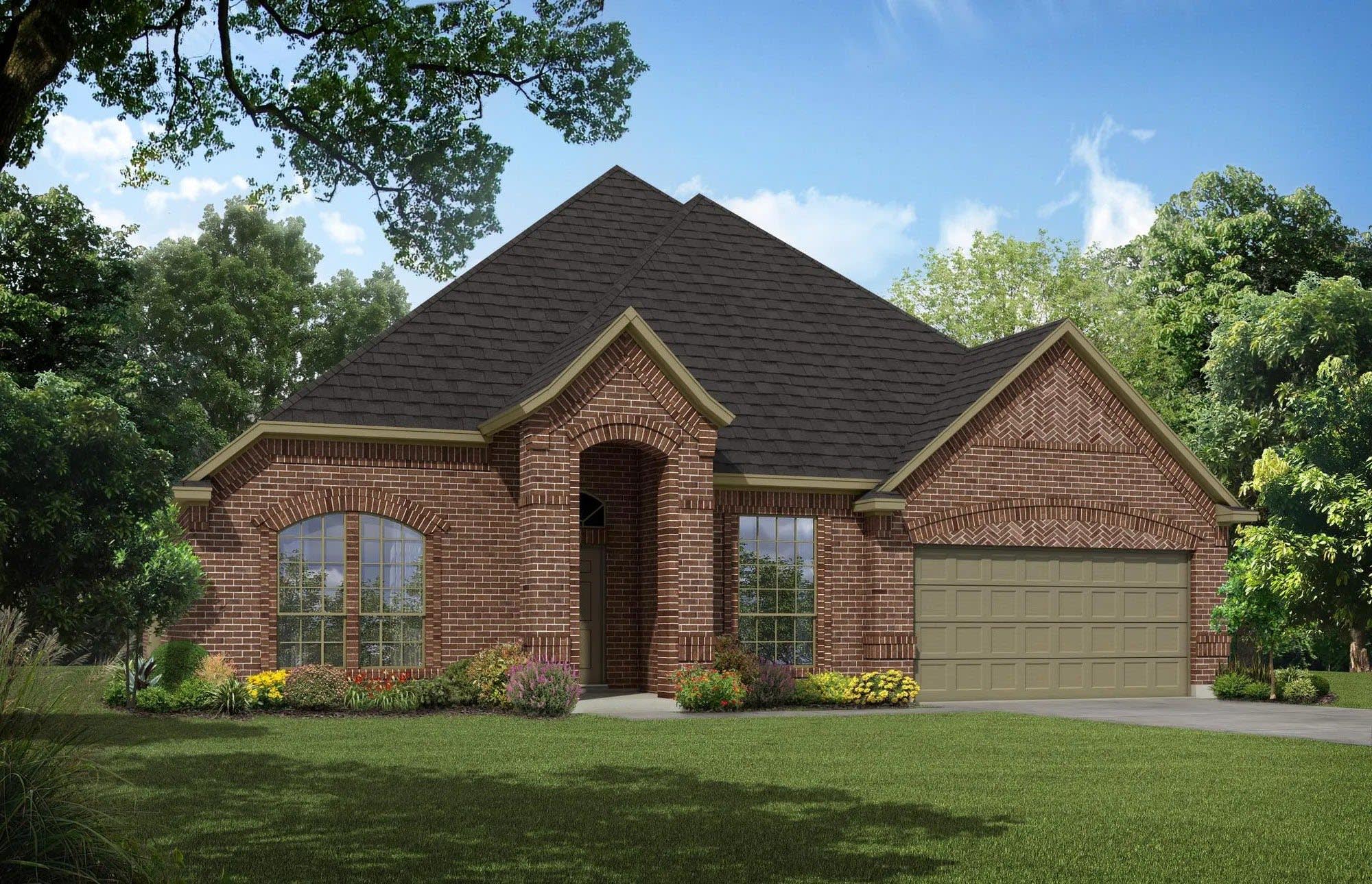 Elevation A | Concept 2622 at Abe's Landing in Granbury, TX by Landsea Homes