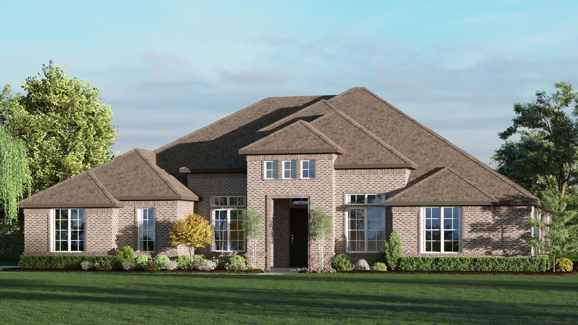 Elevation A | Concept 3441 at The Meadows in Gunter, TX by Landsea Homes