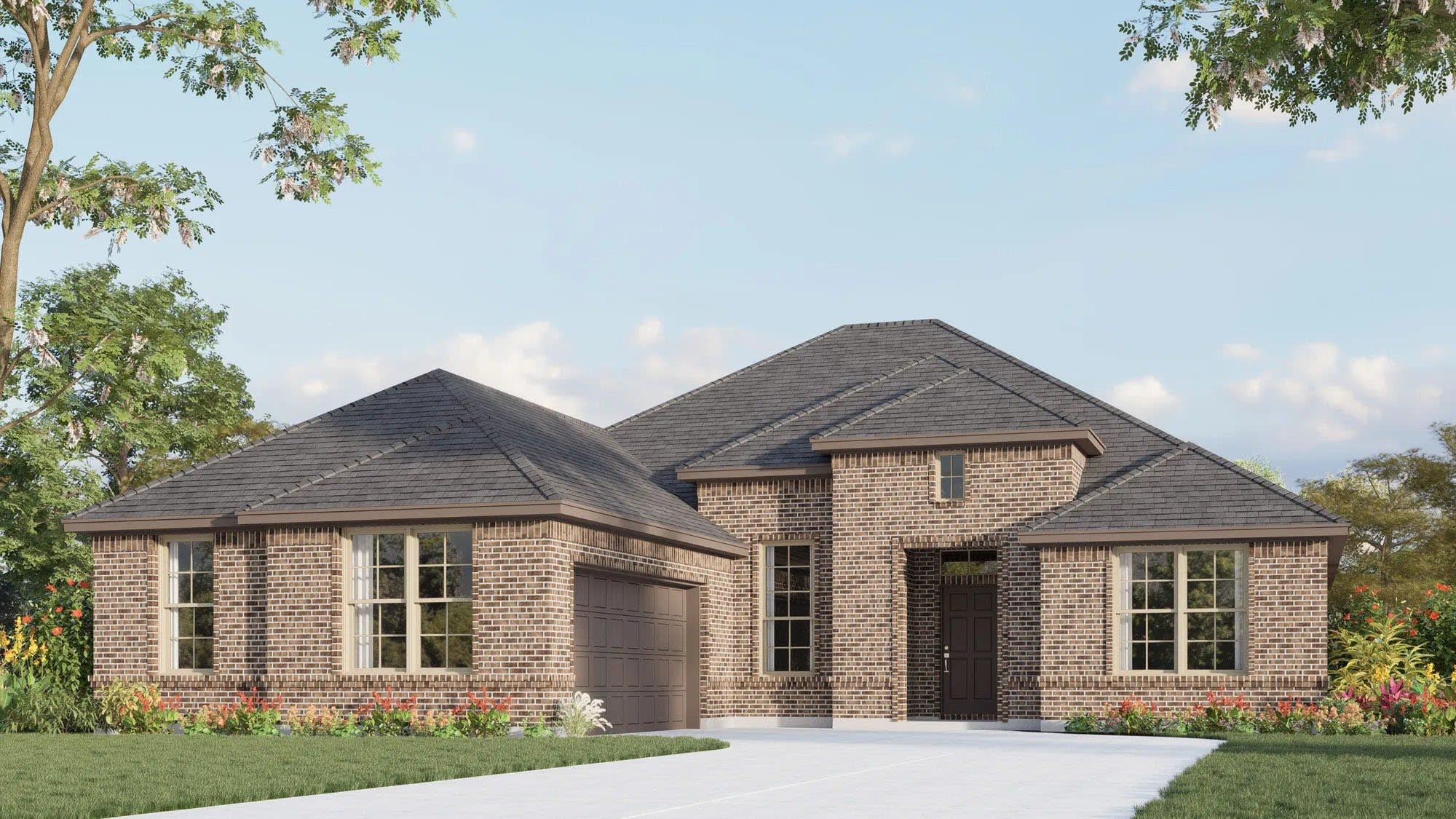 Elevation A | Concept 2050 at Abe's Landing in Granbury, TX by Landsea Homes