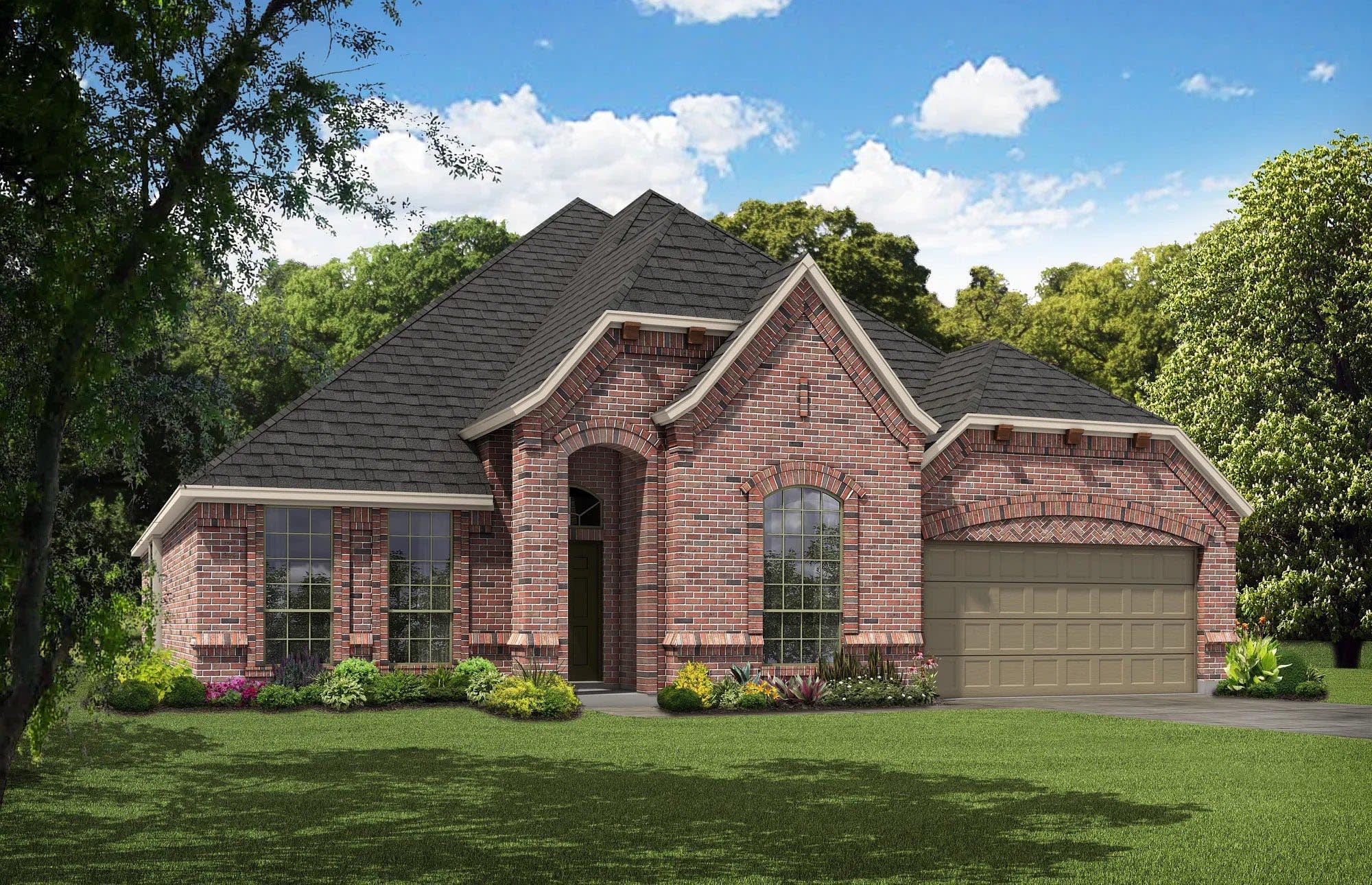 Elevation B | Concept 2622 at Abe's Landing in Granbury, TX by Landsea Homes