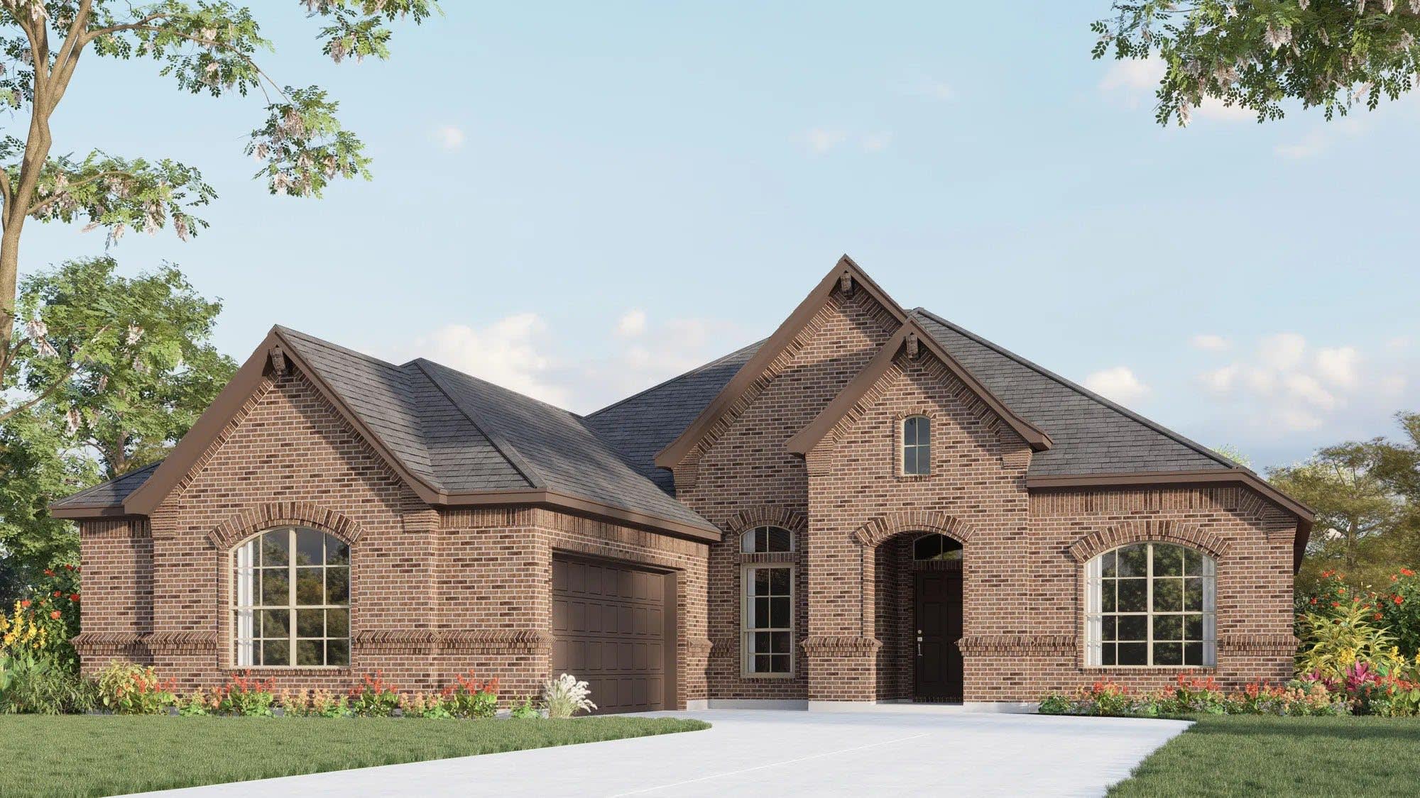 Elevation B | Concept 2050 at Coyote Crossing in Godley, TX by Landsea Homes