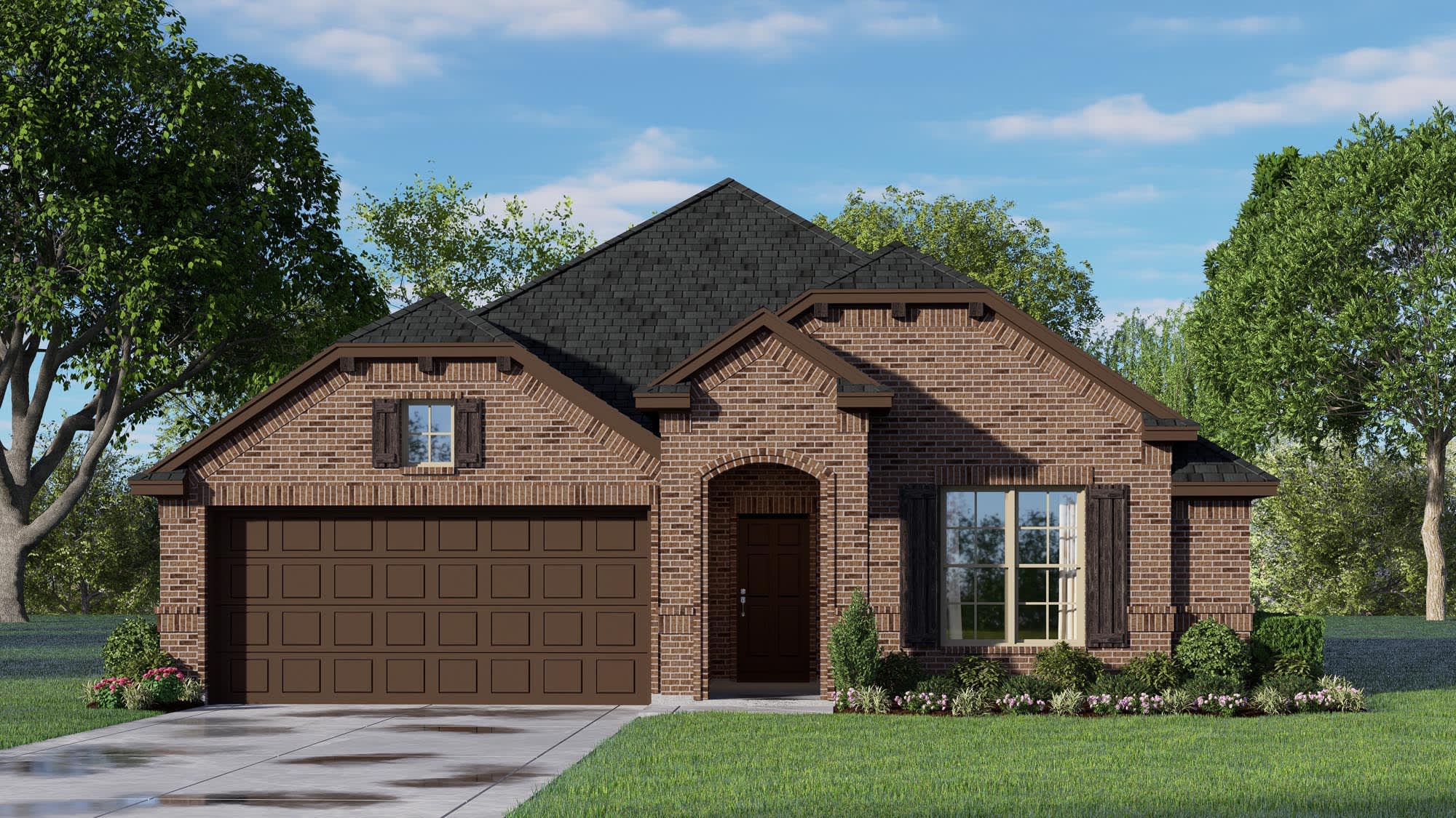 Elevation C | Concept 1660 at Chisholm Hills in Cleburne, TX by Landsea Homes