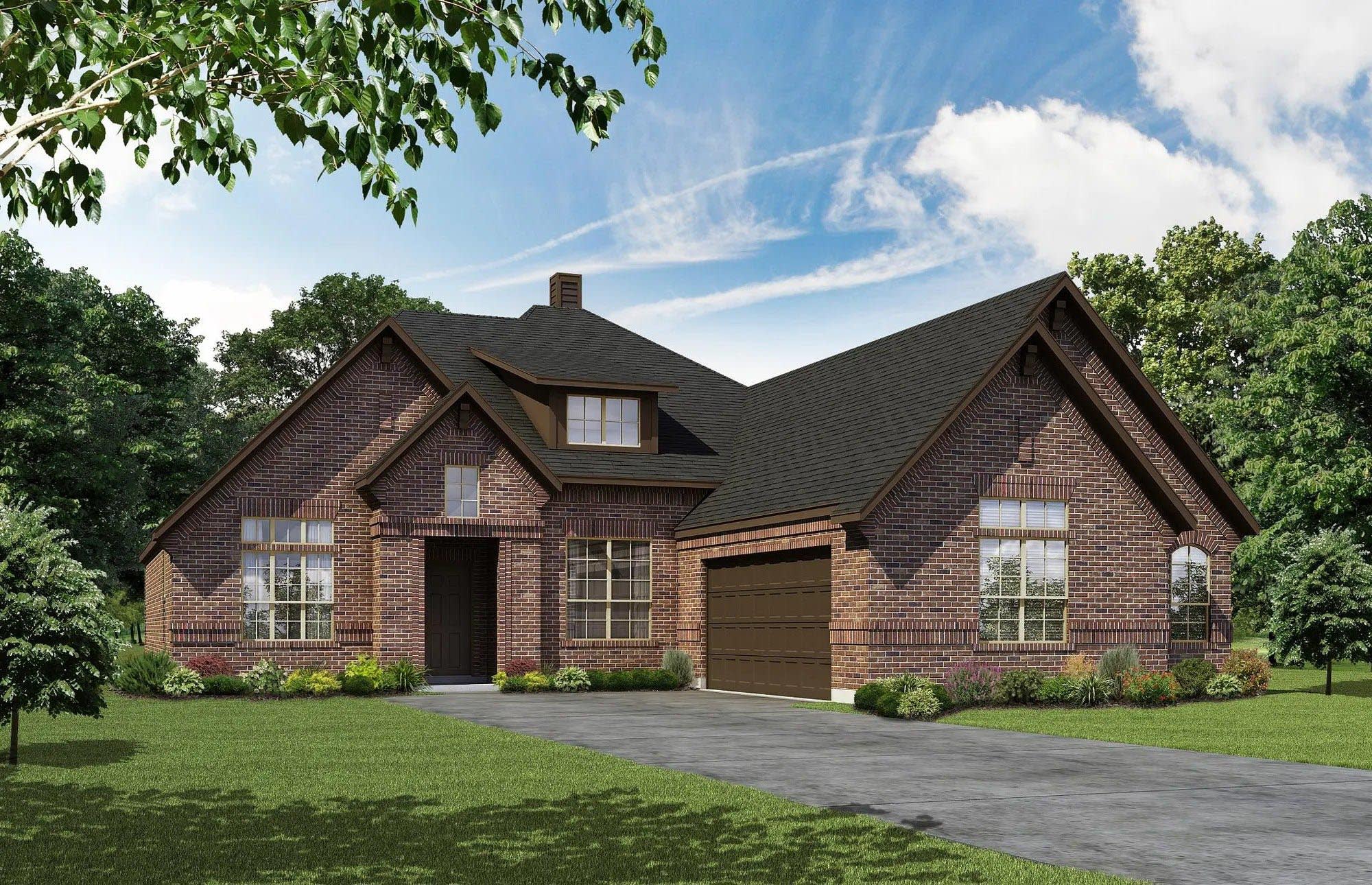 Elevation C | Concept 2267 at Abe's Landing in Granbury, TX by Landsea Homes