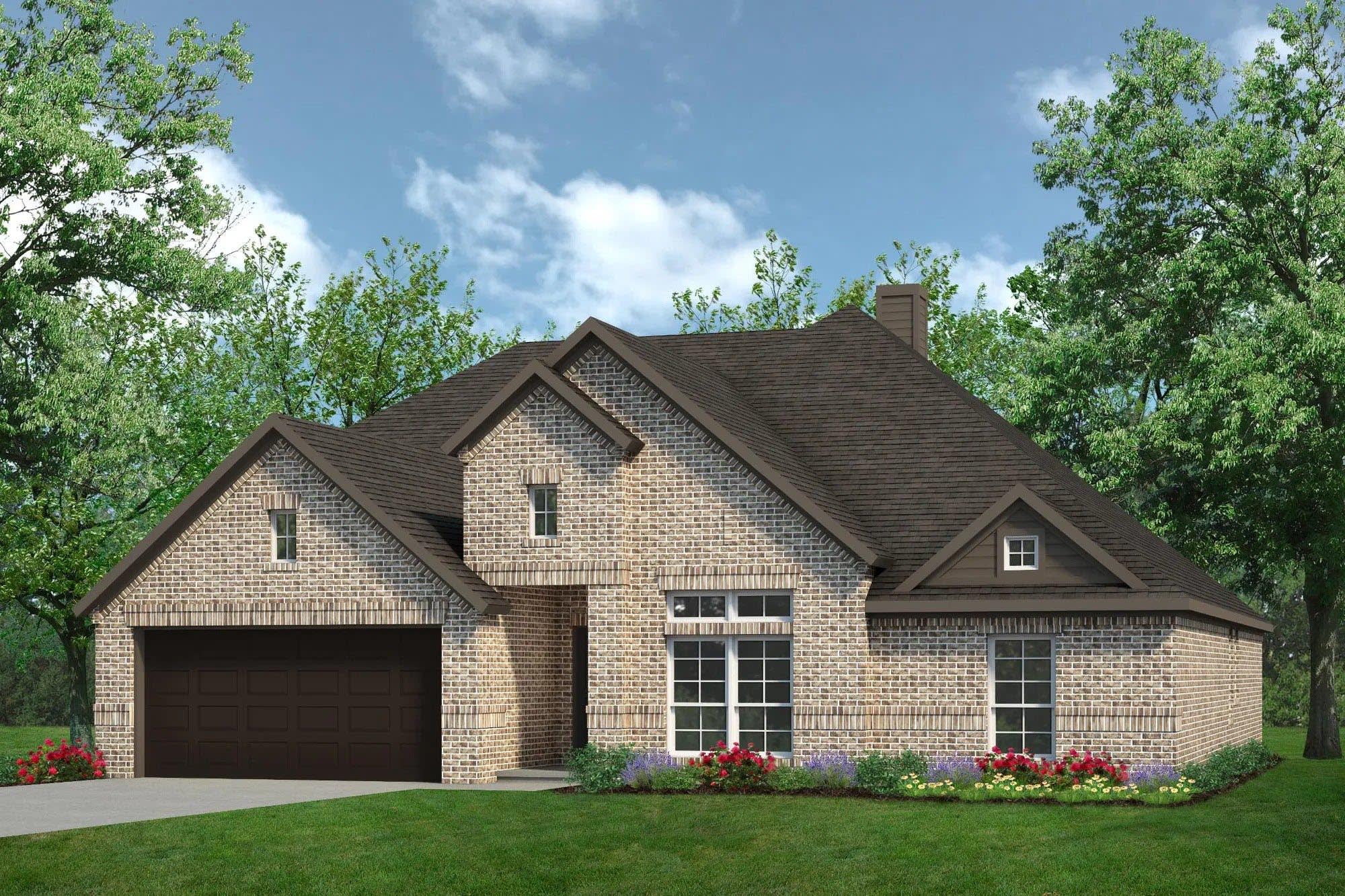 Elevation C | Concept 2393 at Coyote Crossing in Godley, TX by Landsea Homes