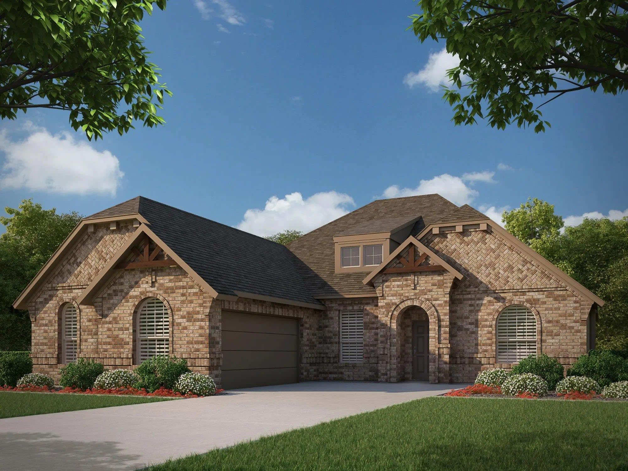 Elevation C | Concept 2404 at Villages of Walnut Grove in Midlothian, TX by Landsea Homes