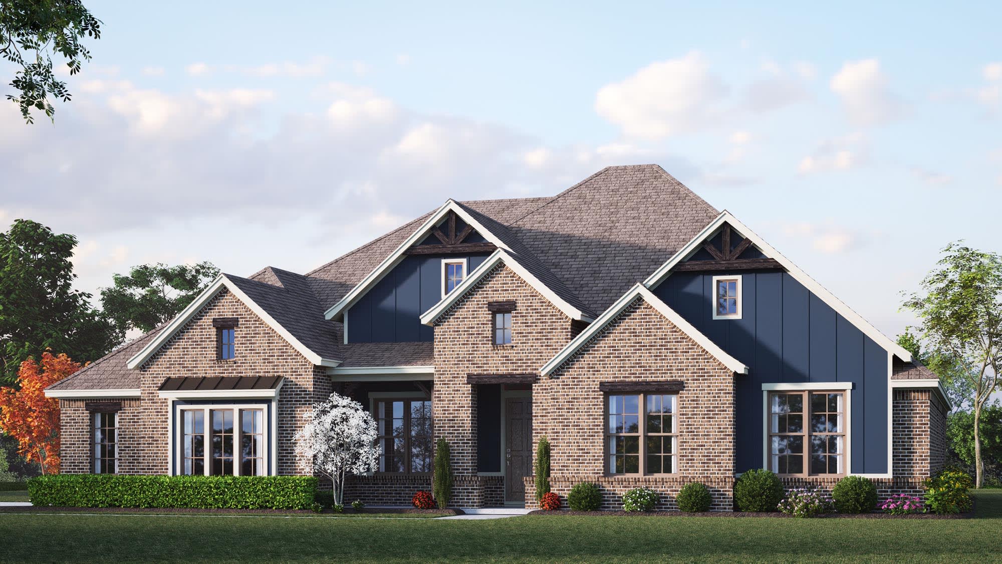 Elevation C | Concept 2862 at The Meadows in Gunter, TX by Landsea Homes