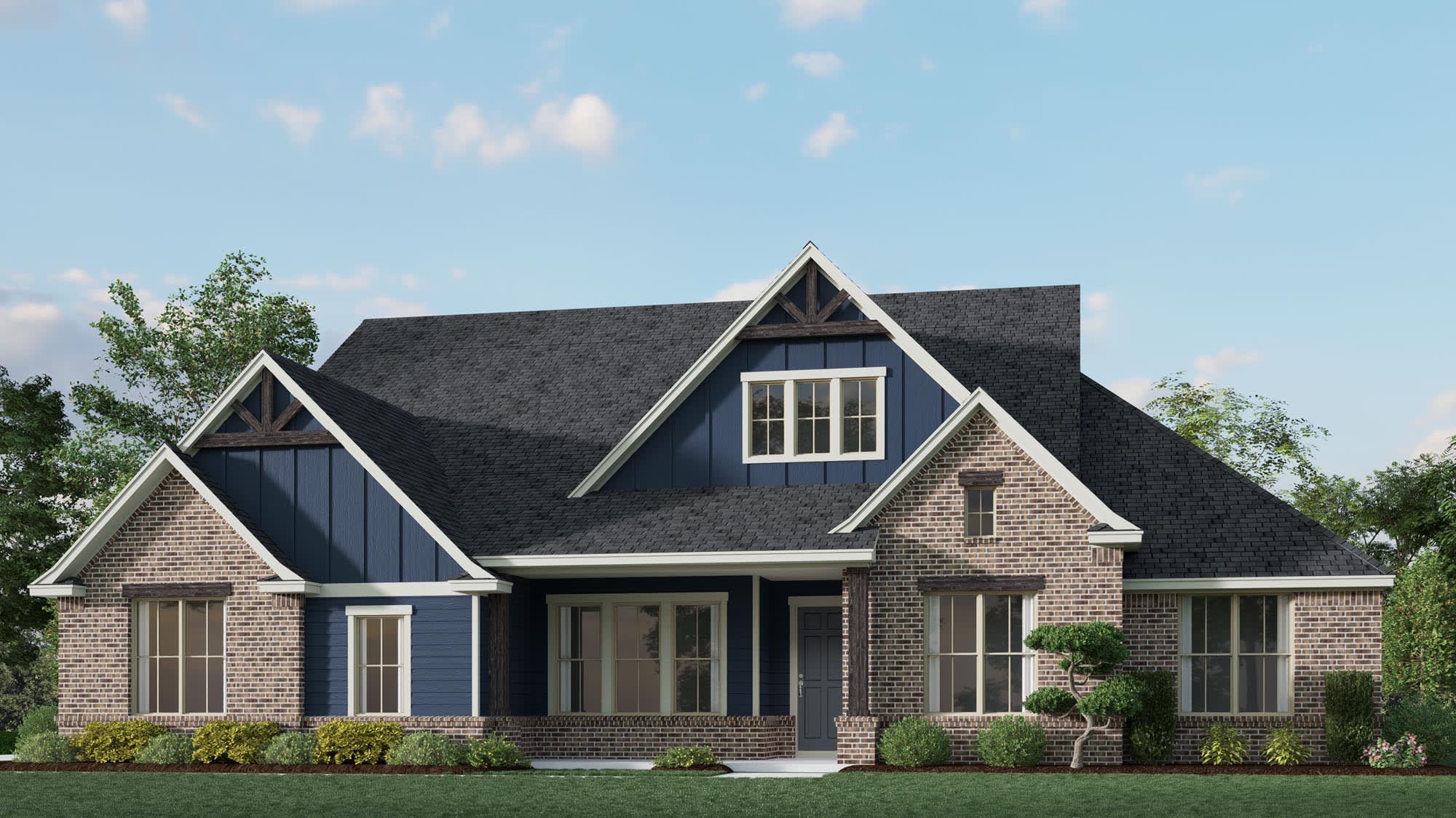 Elevation C | Concept 3009 at The Meadows in Gunter, TX by Landsea Homes