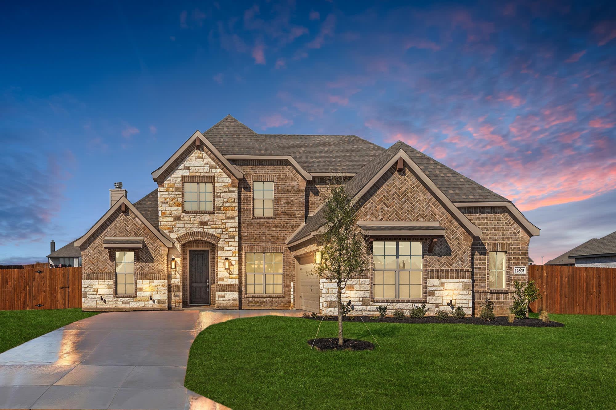 Elevation C with Stone | Concept 2972 at Redden Farms - Signature Series in Midlothian, TX by Landsea Homes