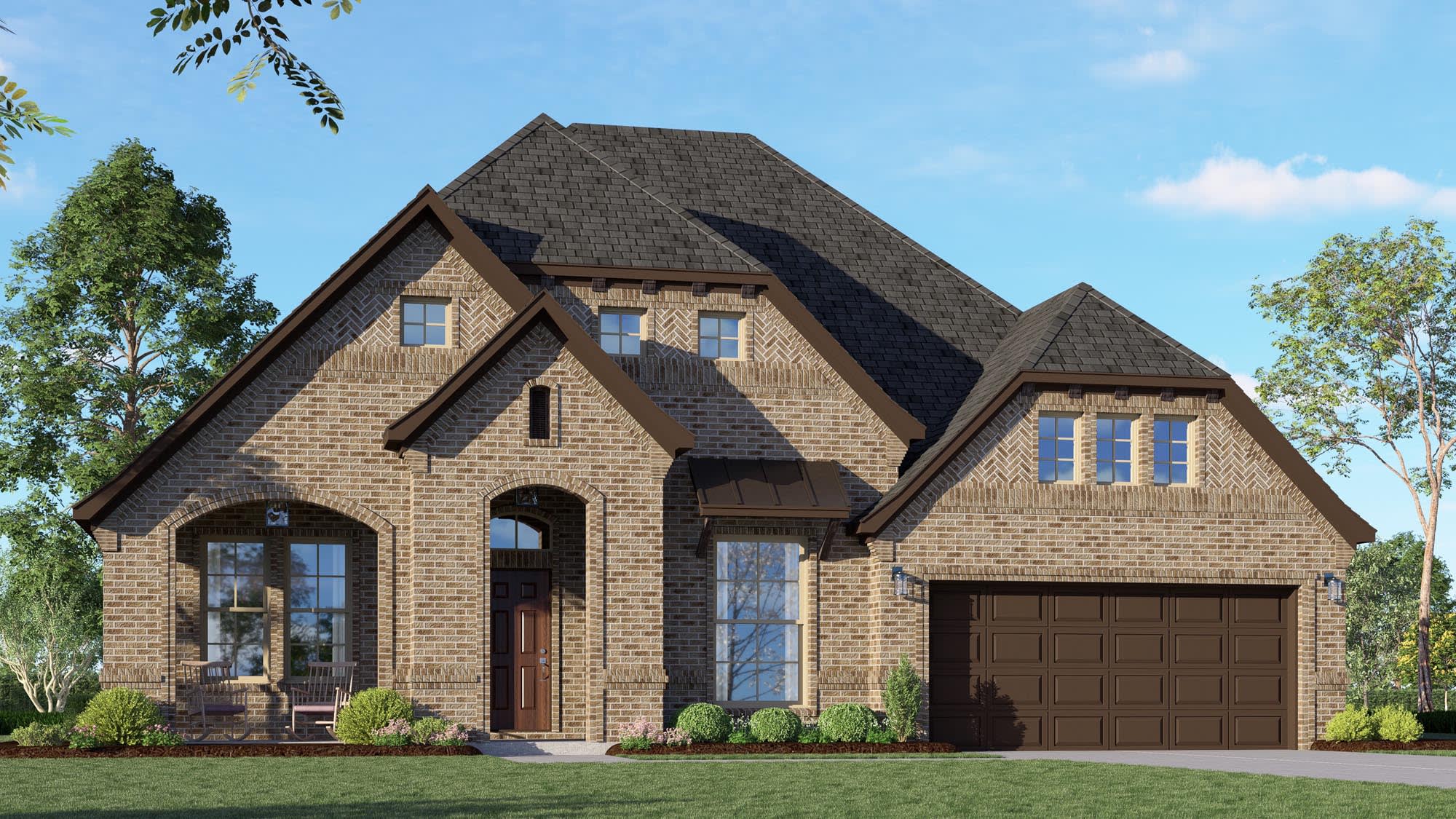 Elevation D | Concept 2622 at Abe's Landing in Granbury, TX by Landsea Homes