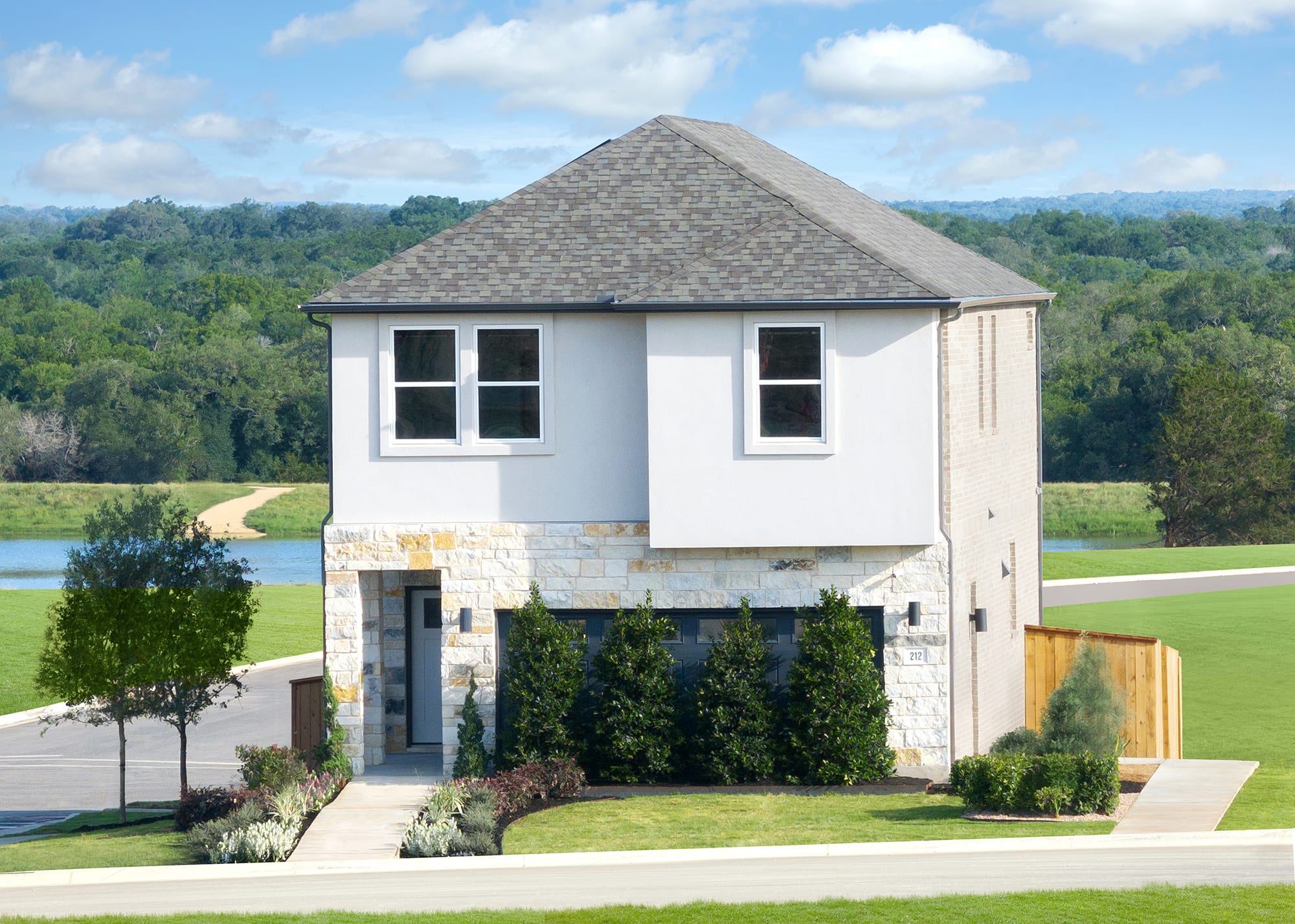 Exterior | Amy | Ryegrass Collection – Freedom at Anthem in Kyle, TX by Landsea Homes