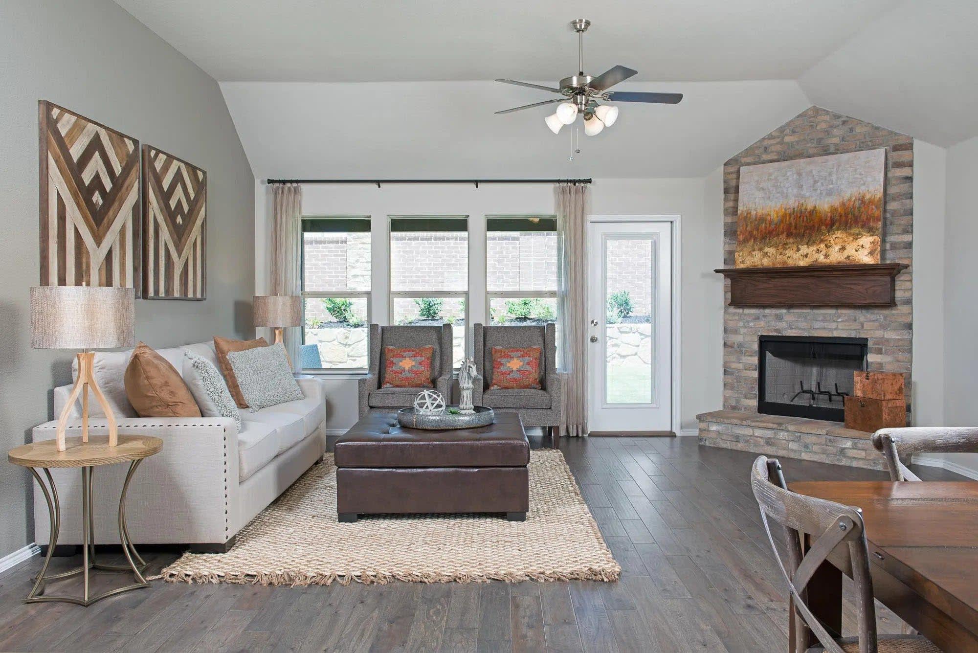 Family Room | Concept 1849 at Summer Crest in Fort Worth, TX by Landsea Homes