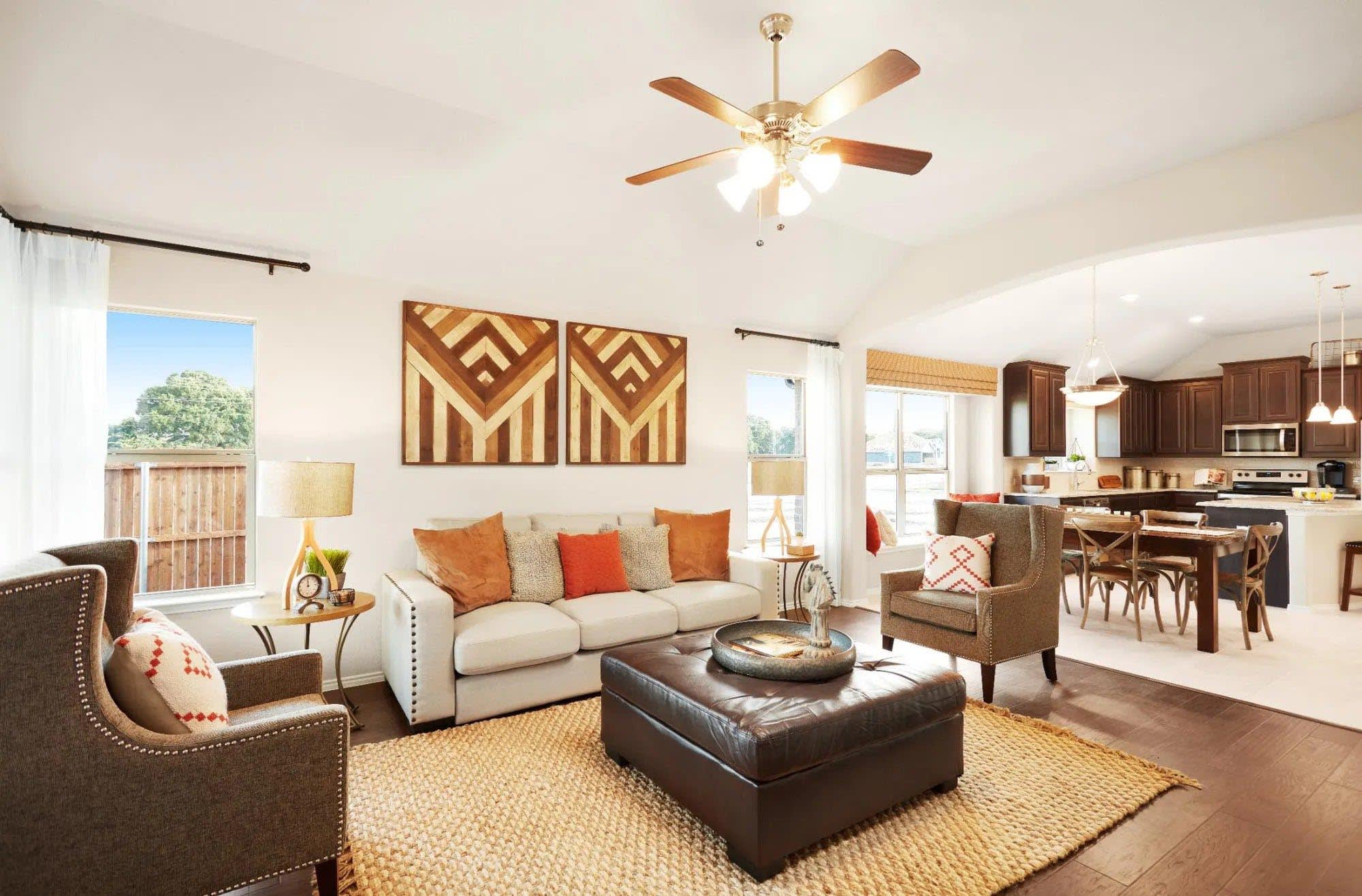 Family Room | Concept 2065 at Summer Crest in Fort Worth, TX by Landsea Homes