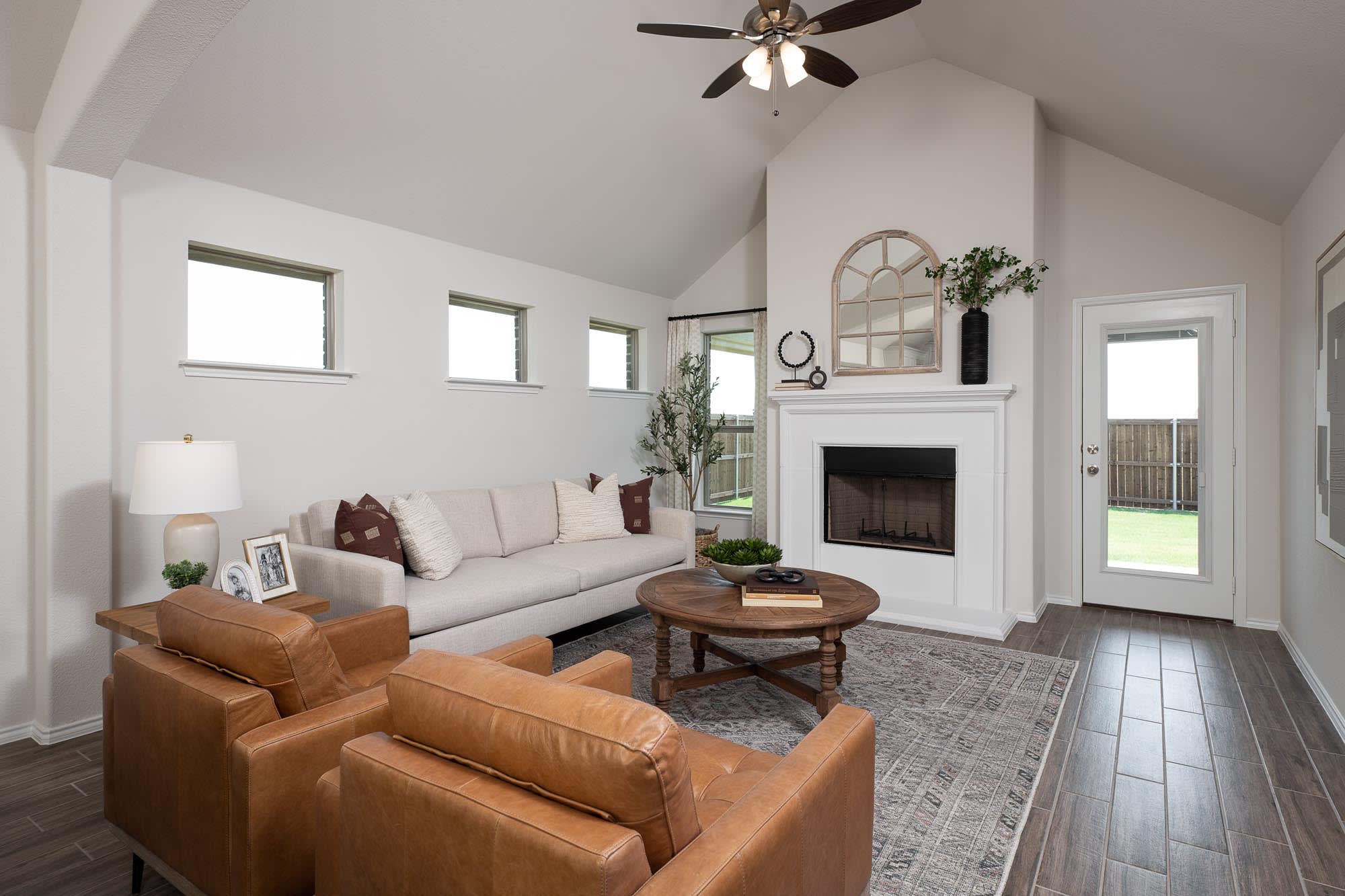 Family Room | Concept 2186 at Hunters Ridge in Crowley, TX by Landsea Homes