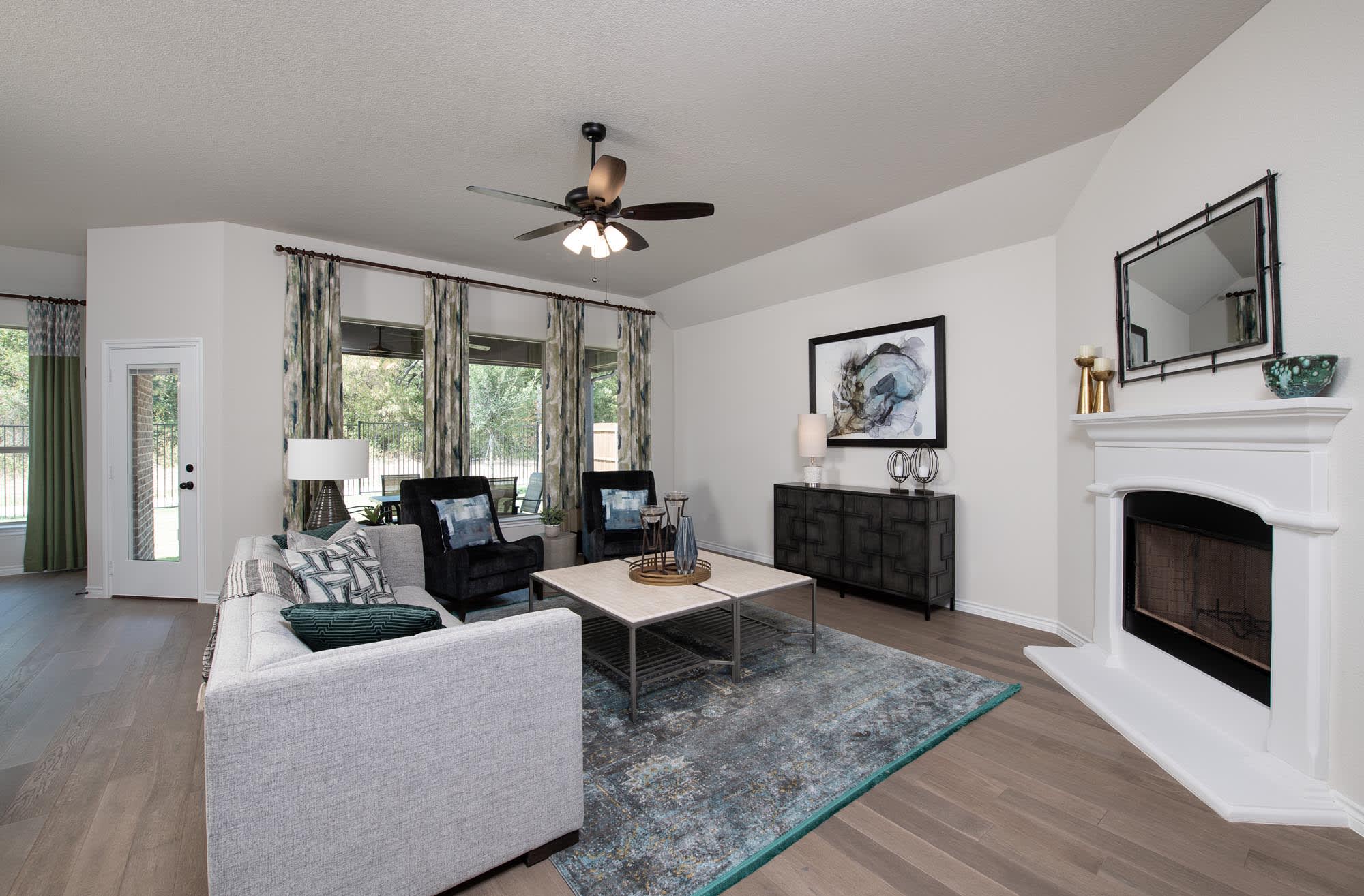 Family Room | Concept 2464 at Silo Mills - Signature Series in Joshua, TX by Landsea Homes