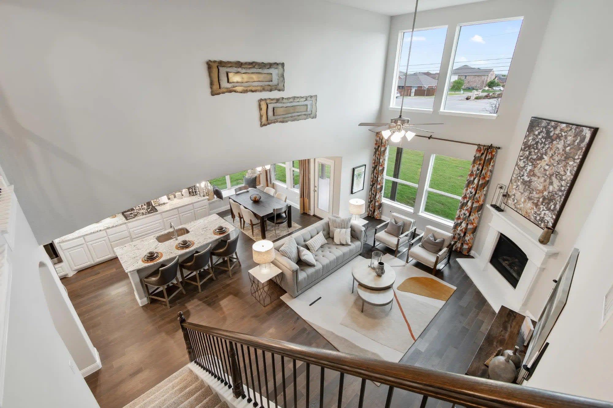 Family Room | Concept 3135 at Villages of Walnut Grove in Midlothian, TX by Landsea Homes