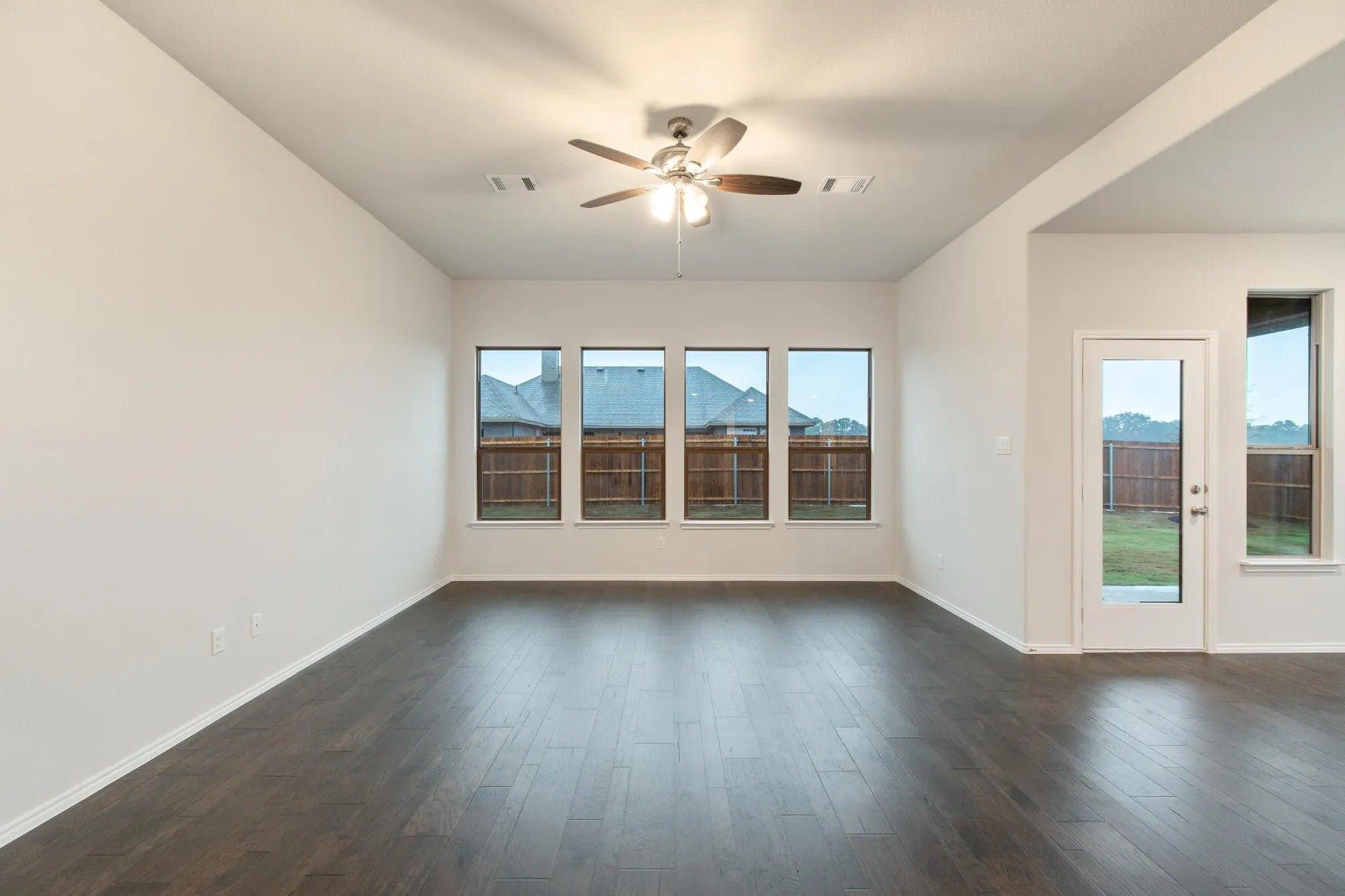 Family Room | Concept 2844 at Hunters Ridge in Crowley, TX by Landsea Homes