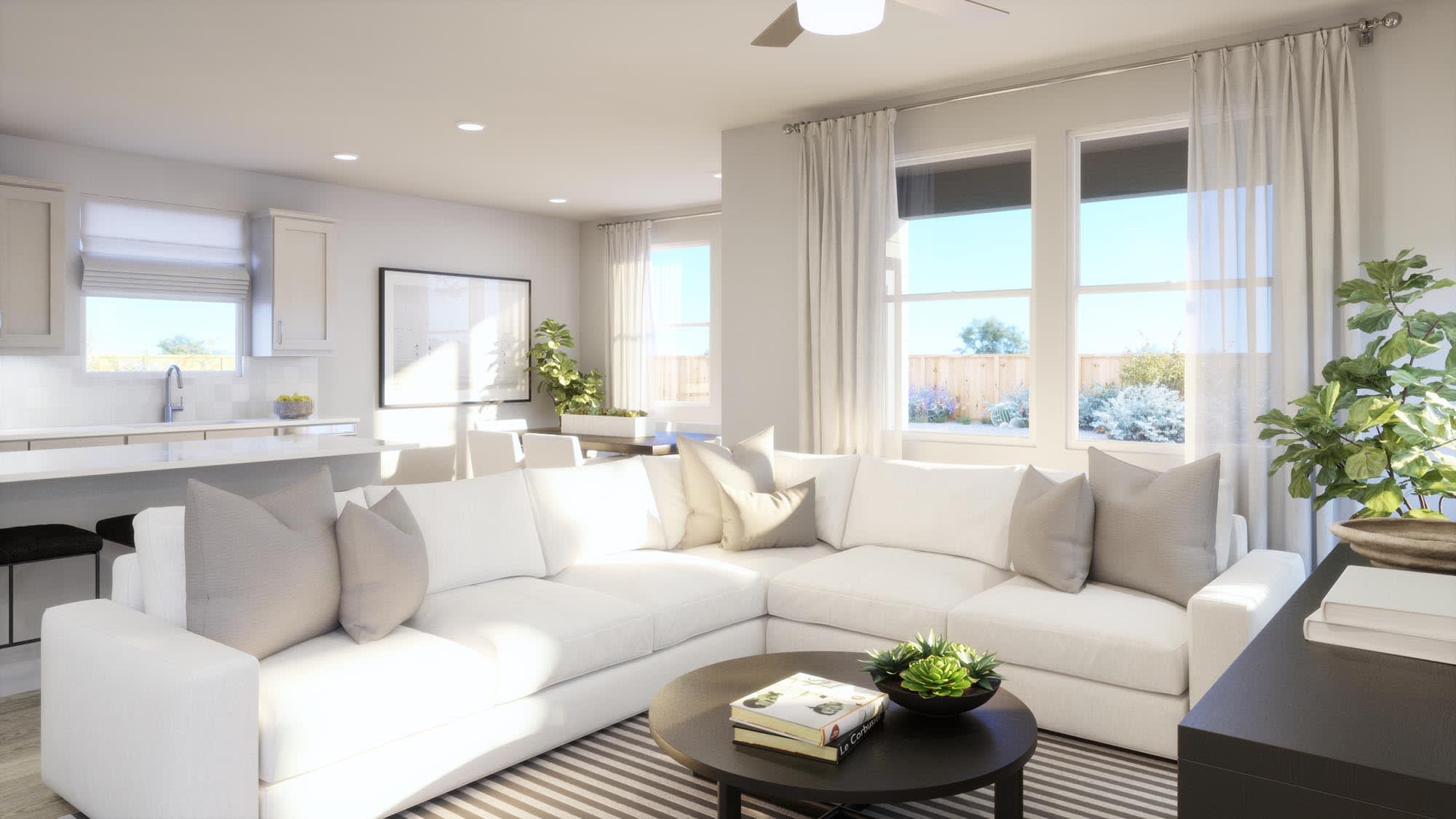 Great Room | Jacob | Ryegrass Collection – Freedom at Anthem in Kyle, TX by Landsea Homes