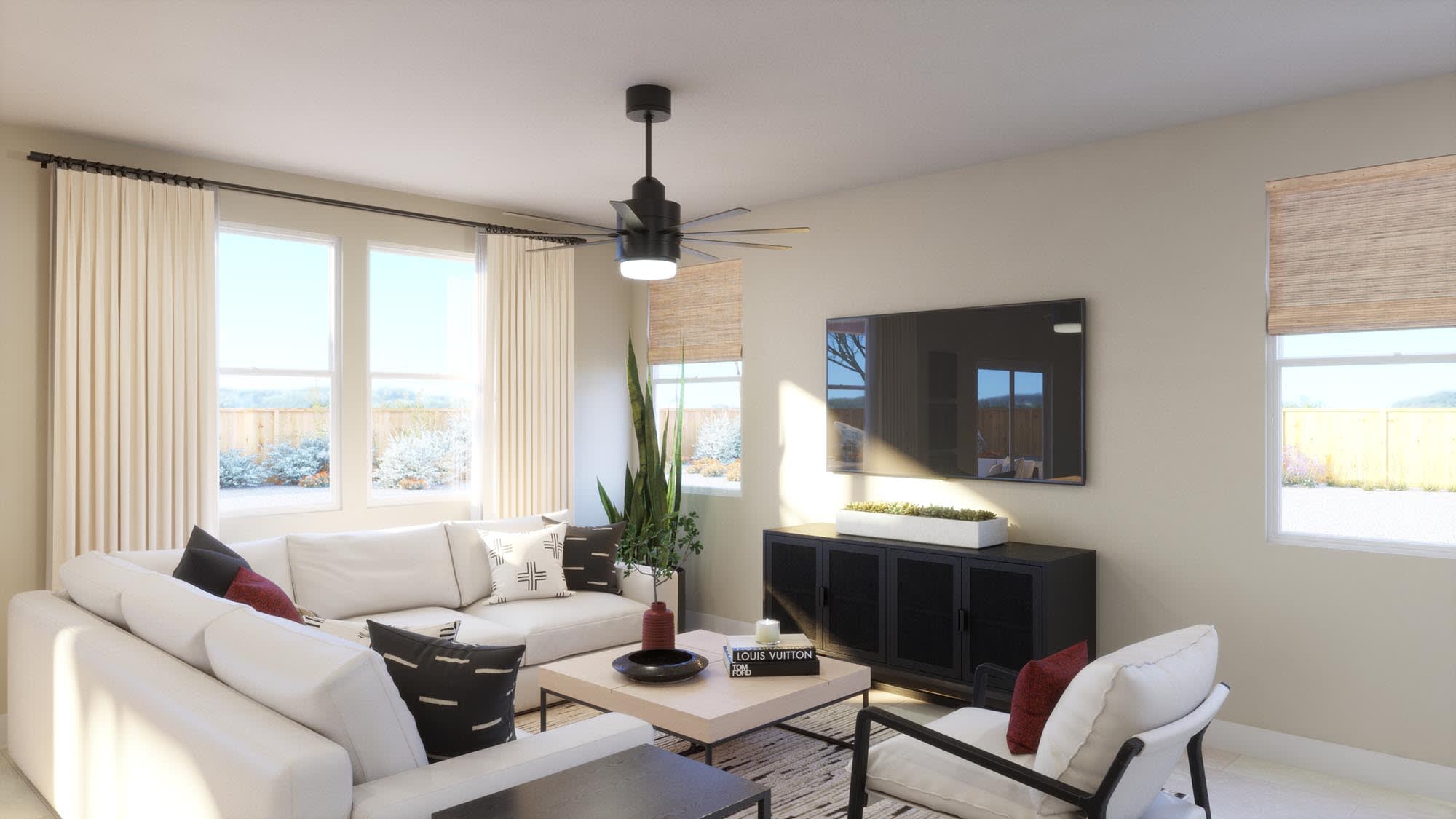 Great Room | Micah | Ryegrass Collection – Freedom at Anthem in Kyle, TX by Landsea Homes