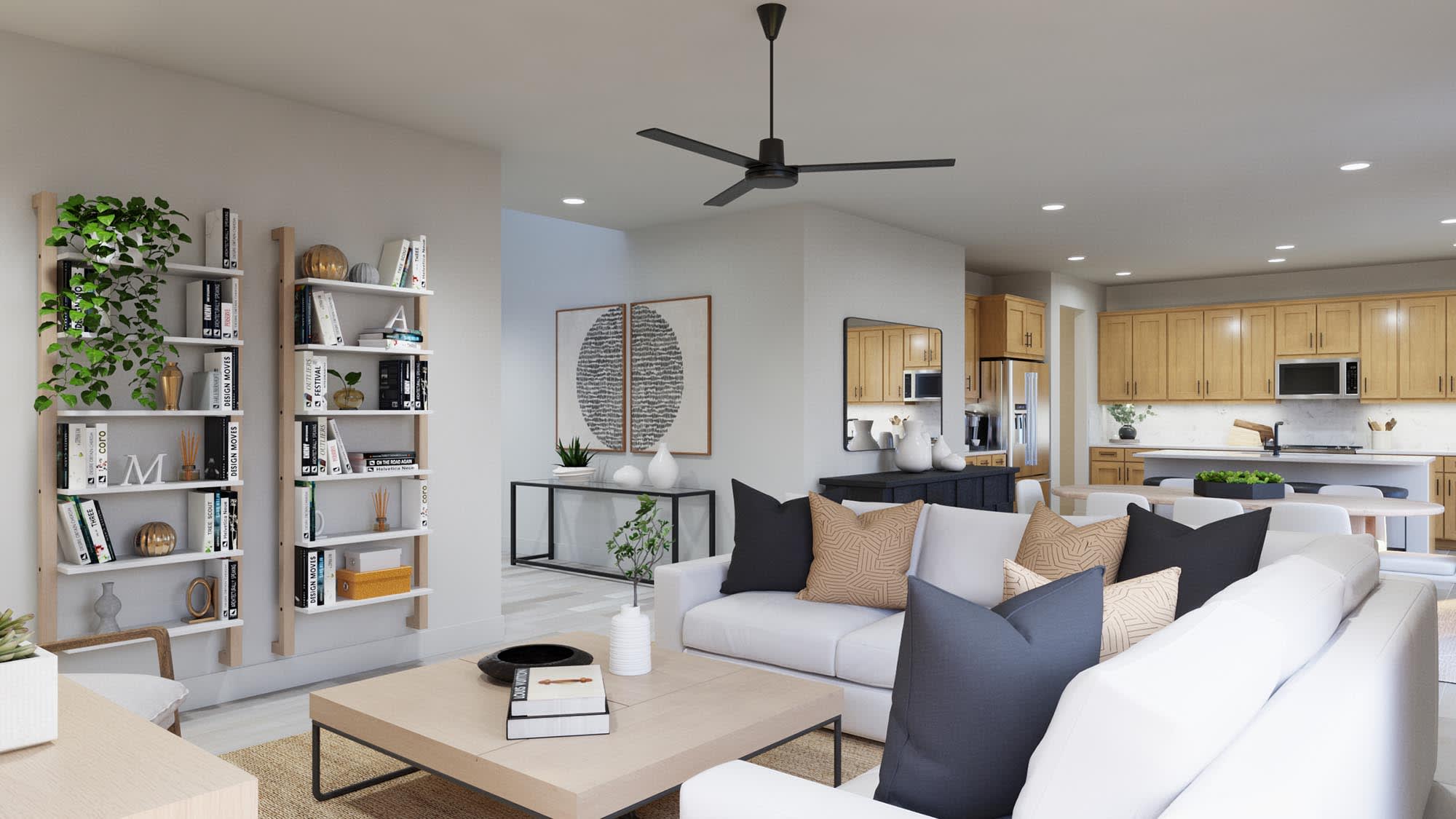 Great Room | Beau | Sage Collection – Freedom at Anthem in Kyle, TX by Landsea Homes