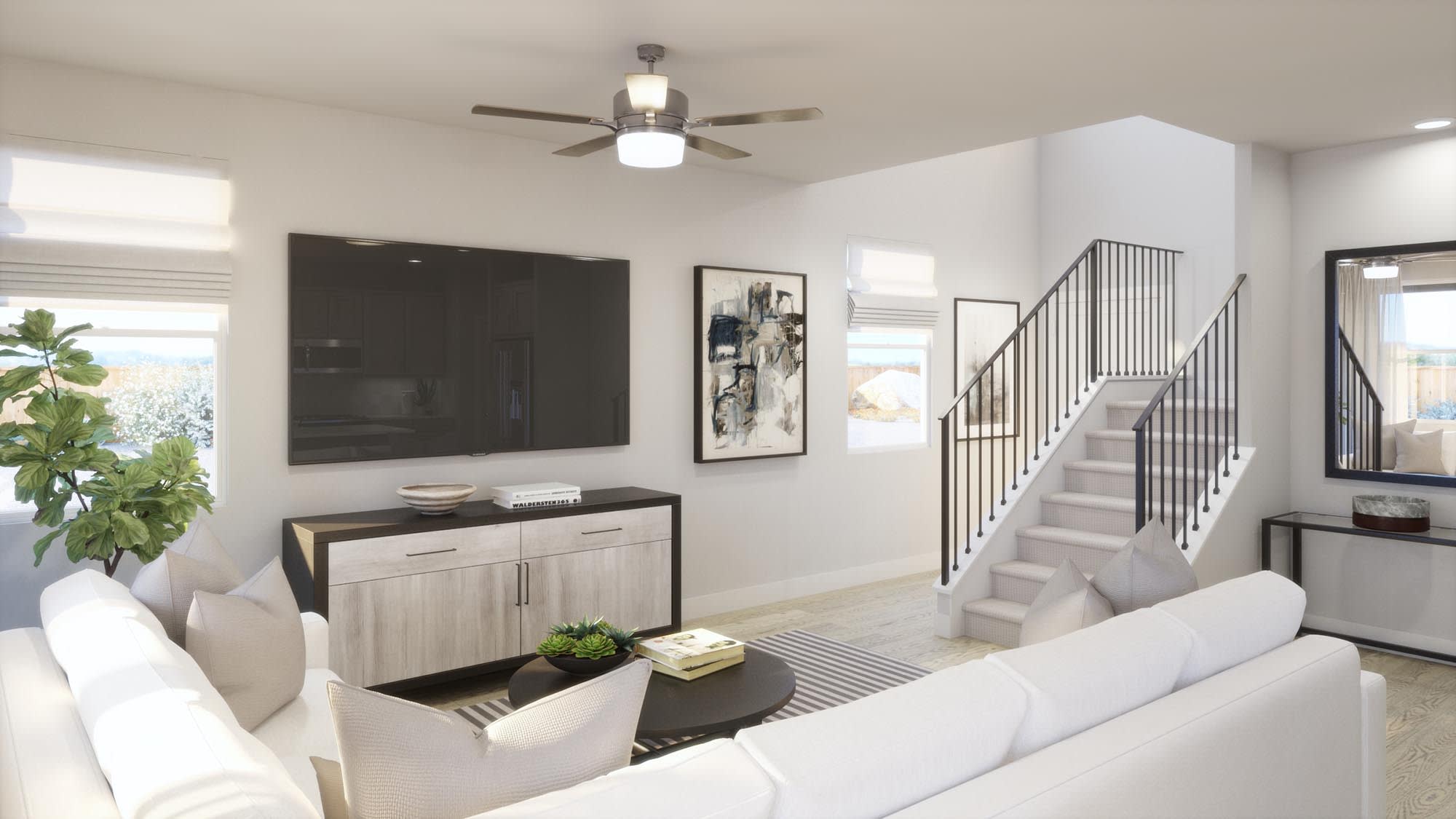 Great Room | Jacob | Ryegrass Collection – Freedom at Anthem in Kyle, TX by Landsea Homes