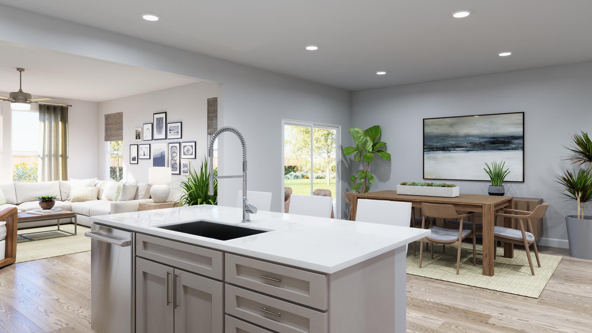 Kitchen | Caroline | Sage Collection – Freedom at Anthem in Kyle, TX by Landsea Homes