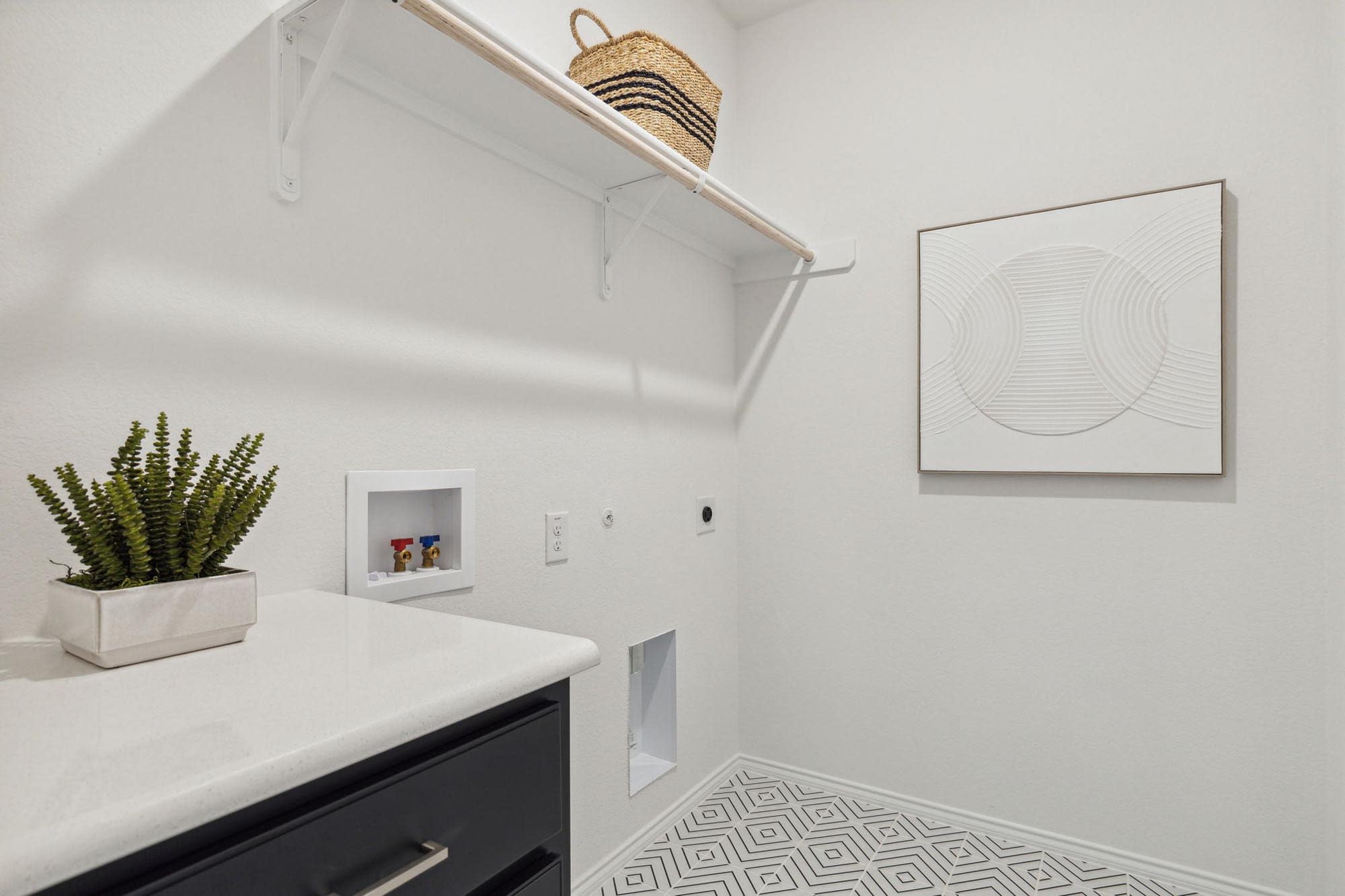 Laundry Room | Concept 3106 at Redden Farms - Classic Series in Midlothian, TX by Landsea Homes