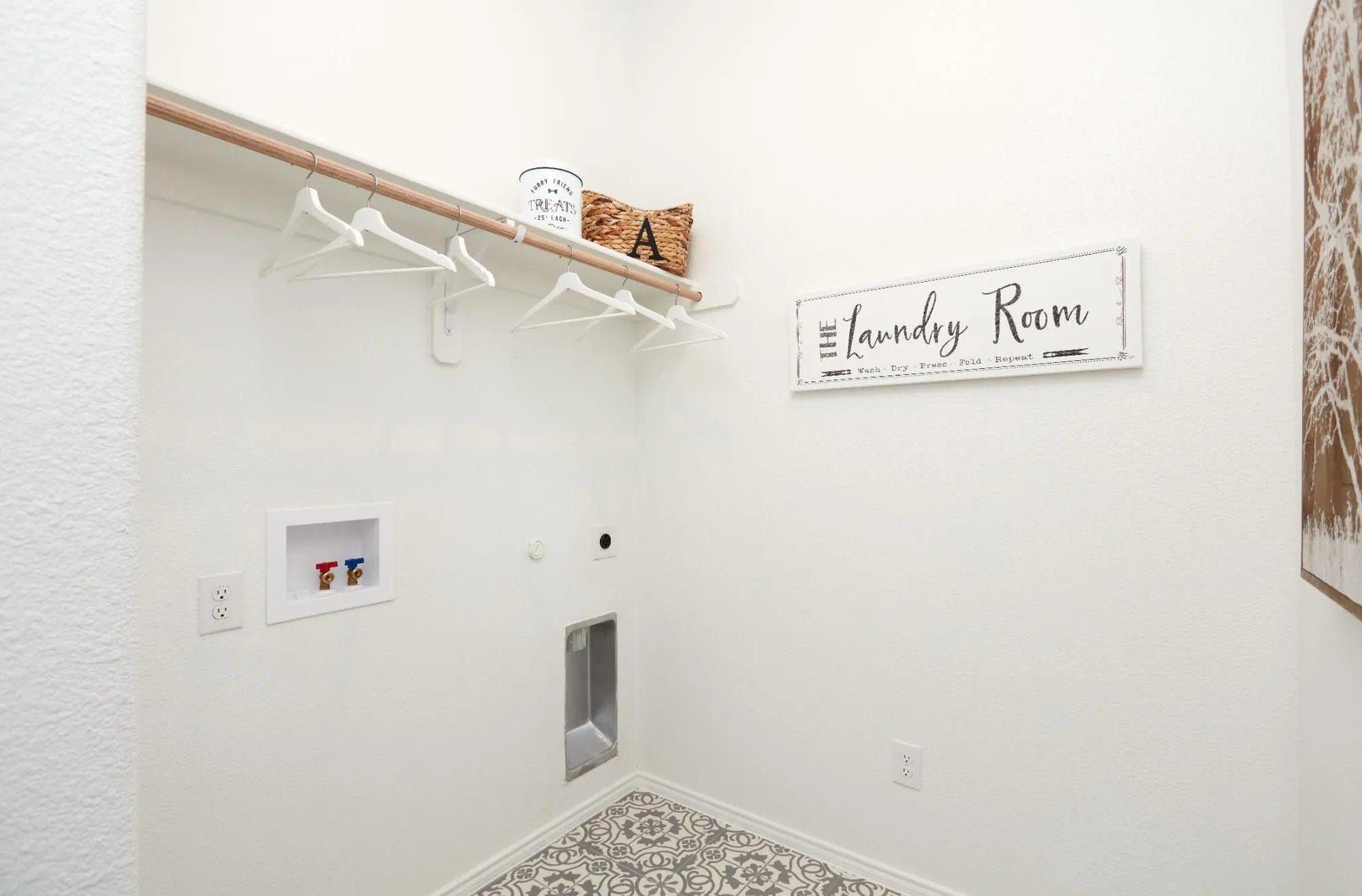 Laundry Room | Concept 2065 at Hunters Ridge in Crowley, TX by Landsea Homes