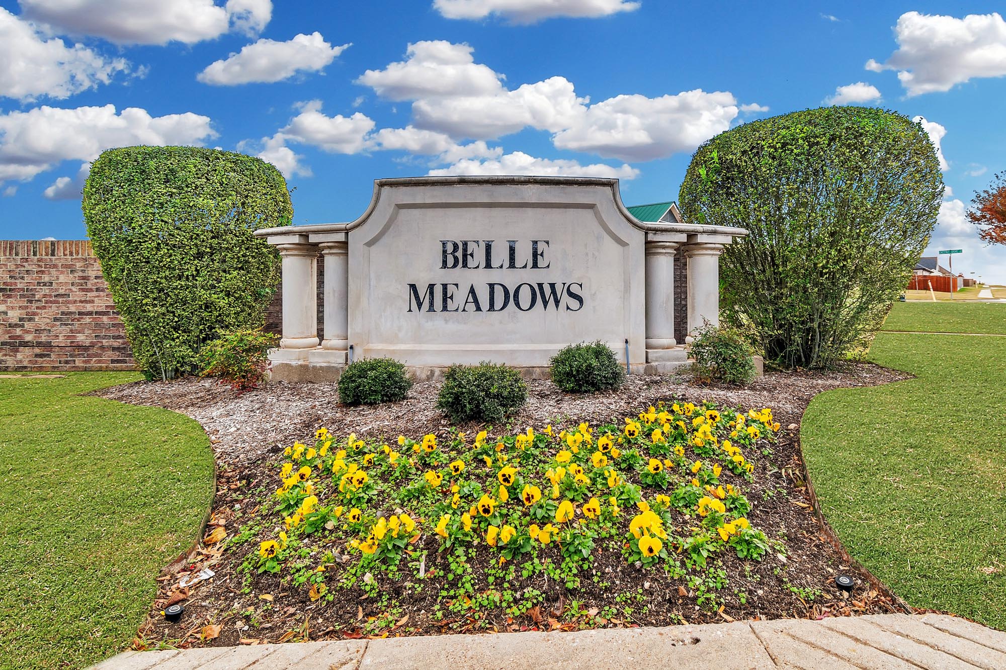 Monument Sign | Belle Meadows in Cleburne, TX by Landsea Homes