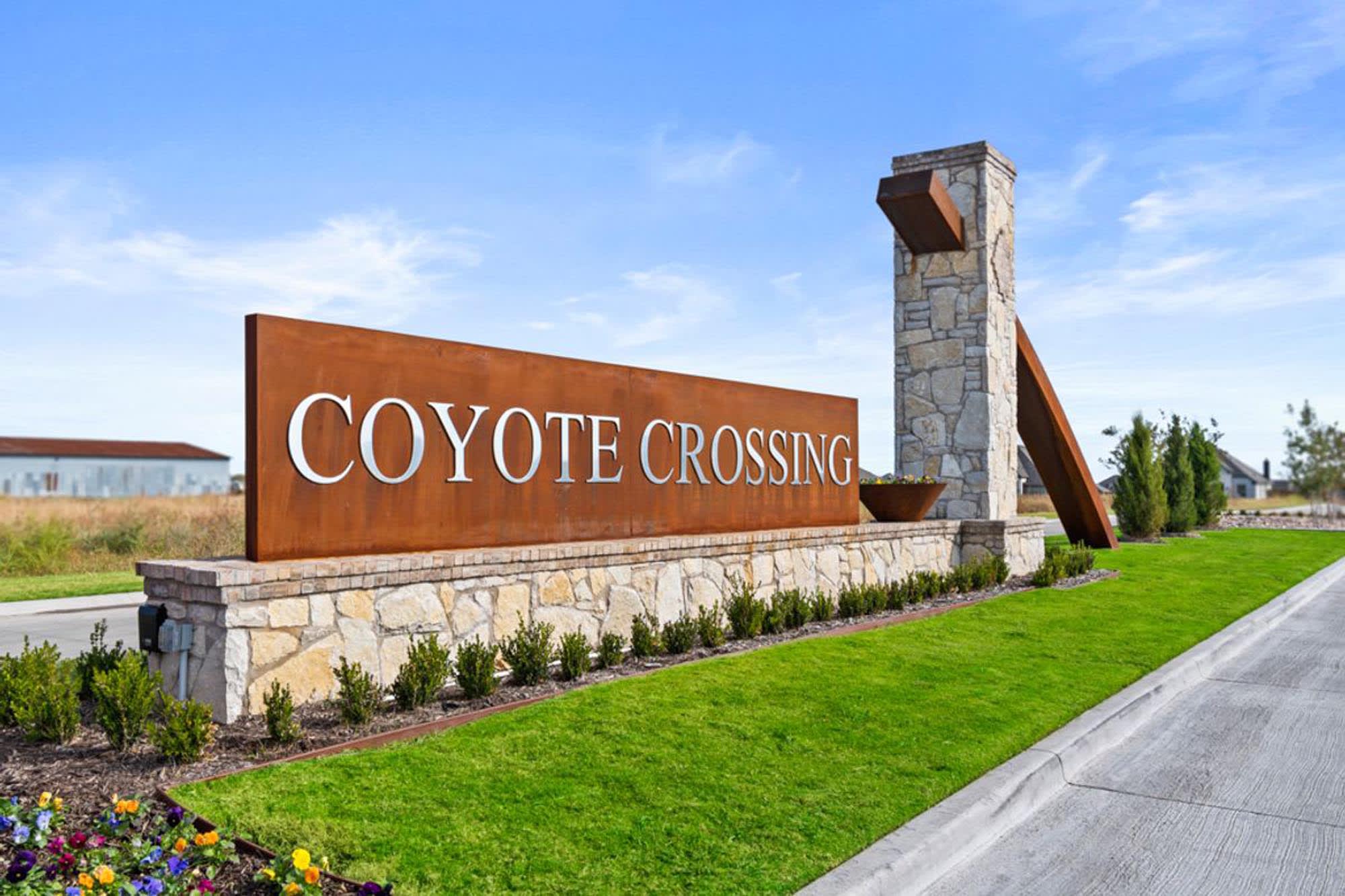 Monument Sign | Coyote Crossing in Godley, TX by Landsea Homes