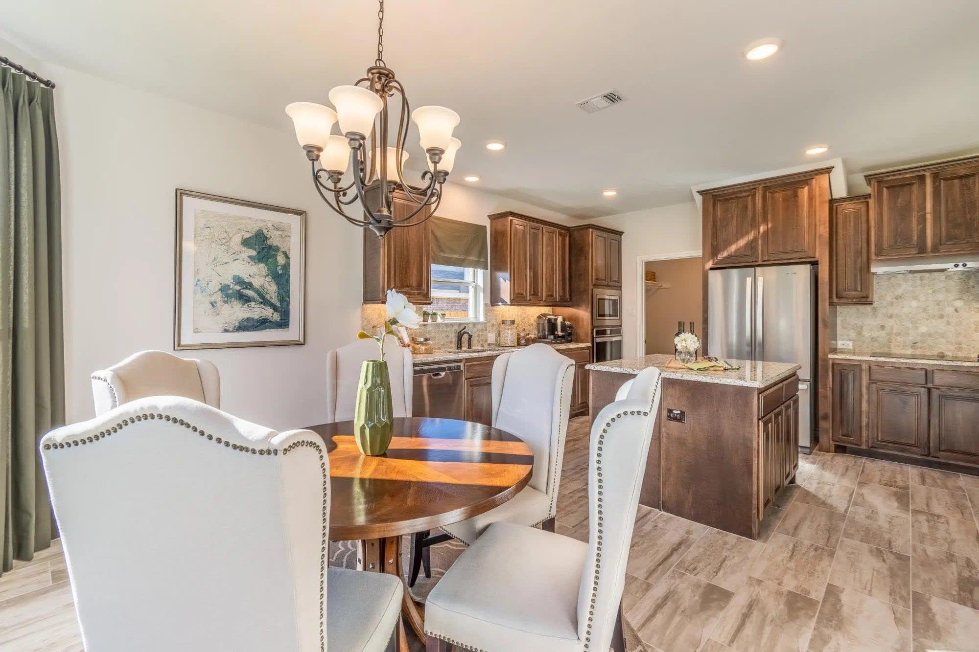 Nook to Kitchen | Concept 2379 at Villages of Walnut Grove in Midlothian, TX by Landsea Homes