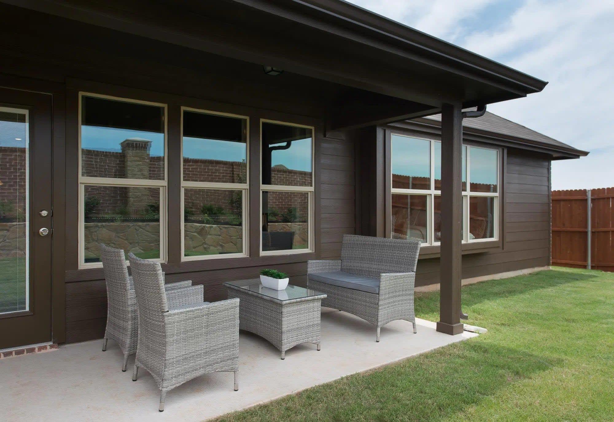 Patio | Concept 1849 at Hunters Ridge in Crowley, TX by Landsea Homes