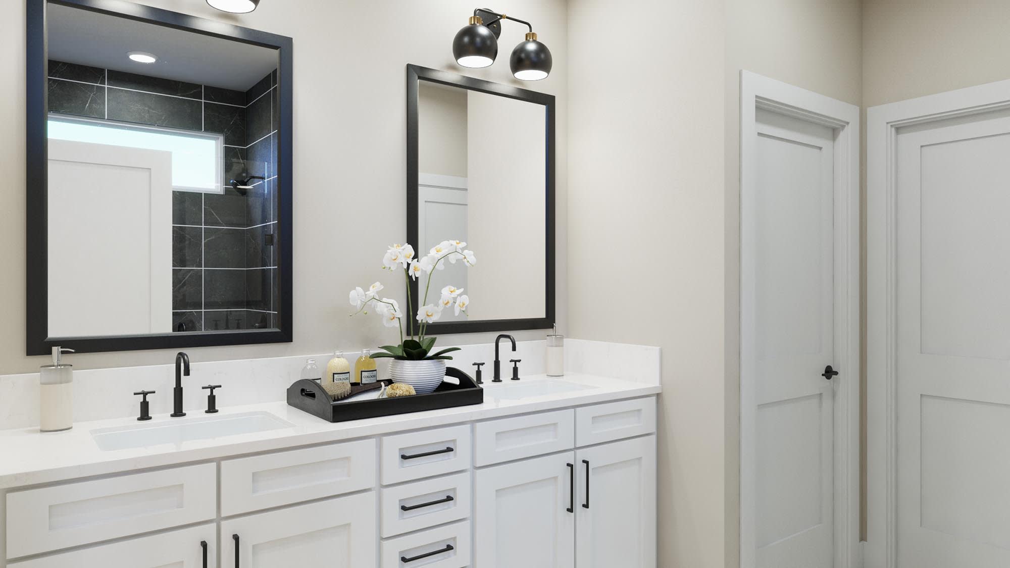 Primary Bath | Javen | Sage Collection – Freedom at Anthem in Kyle, TX by Landsea Homes