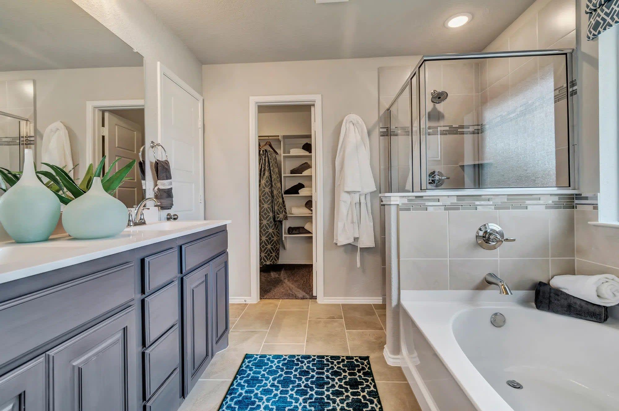 Primary Bathroom | Concept 1730 at Hulen Trails in Fort Worth, TX by Landsea Homes